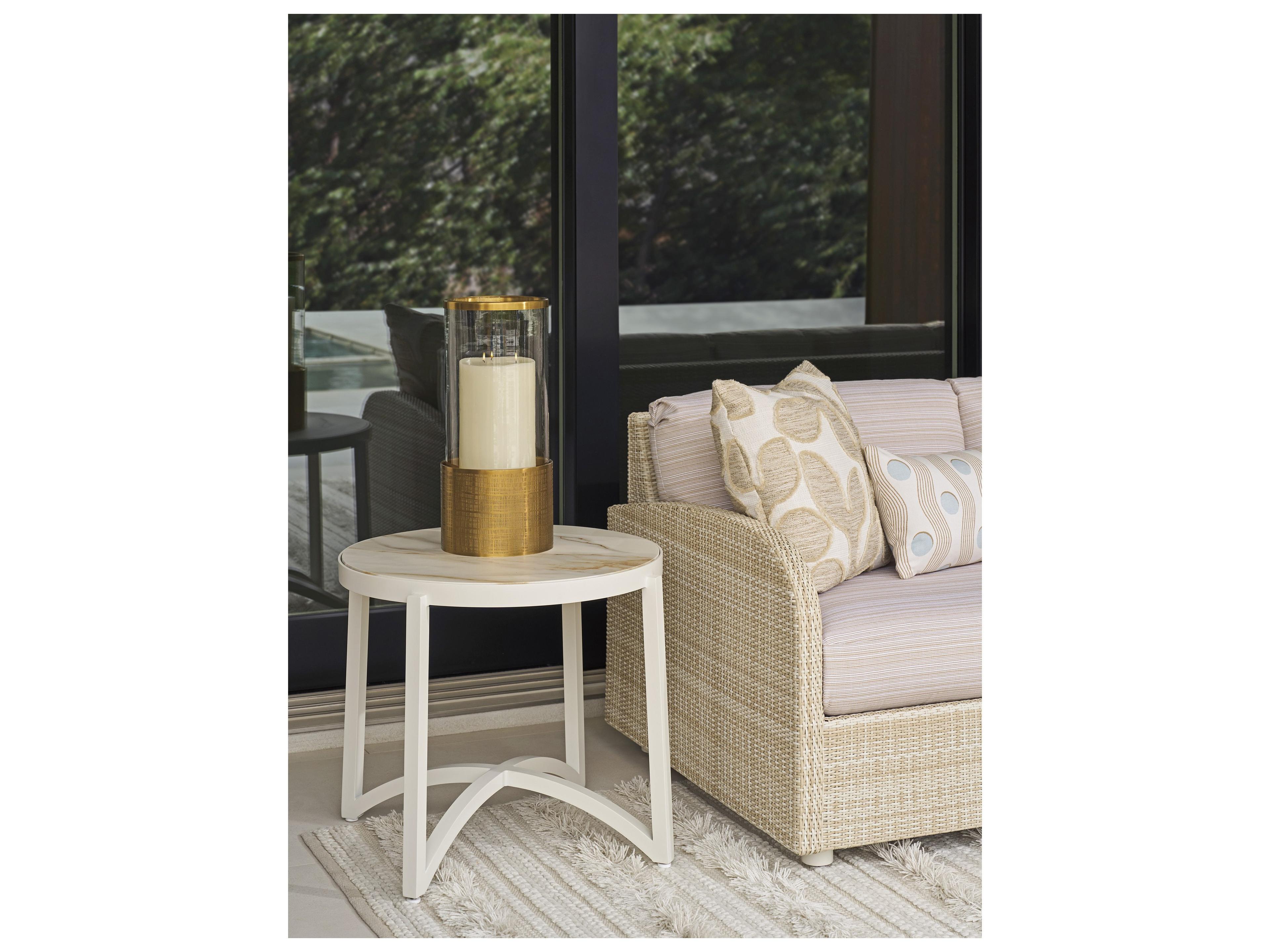 Tommy Bahama Outdoor Sand Dune Round End Table