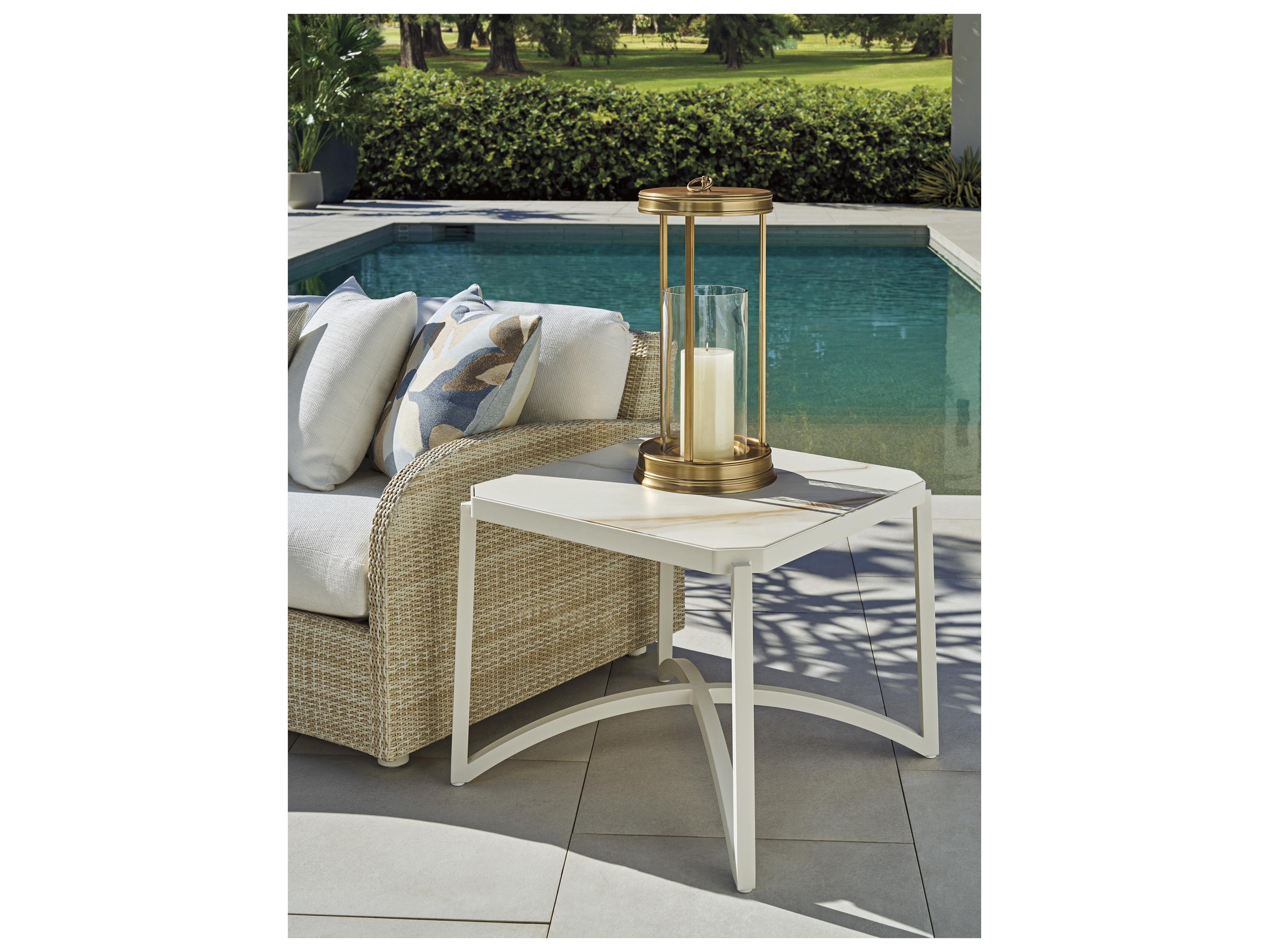 Tommy Bahama Outdoor Sand Dune Square End Table