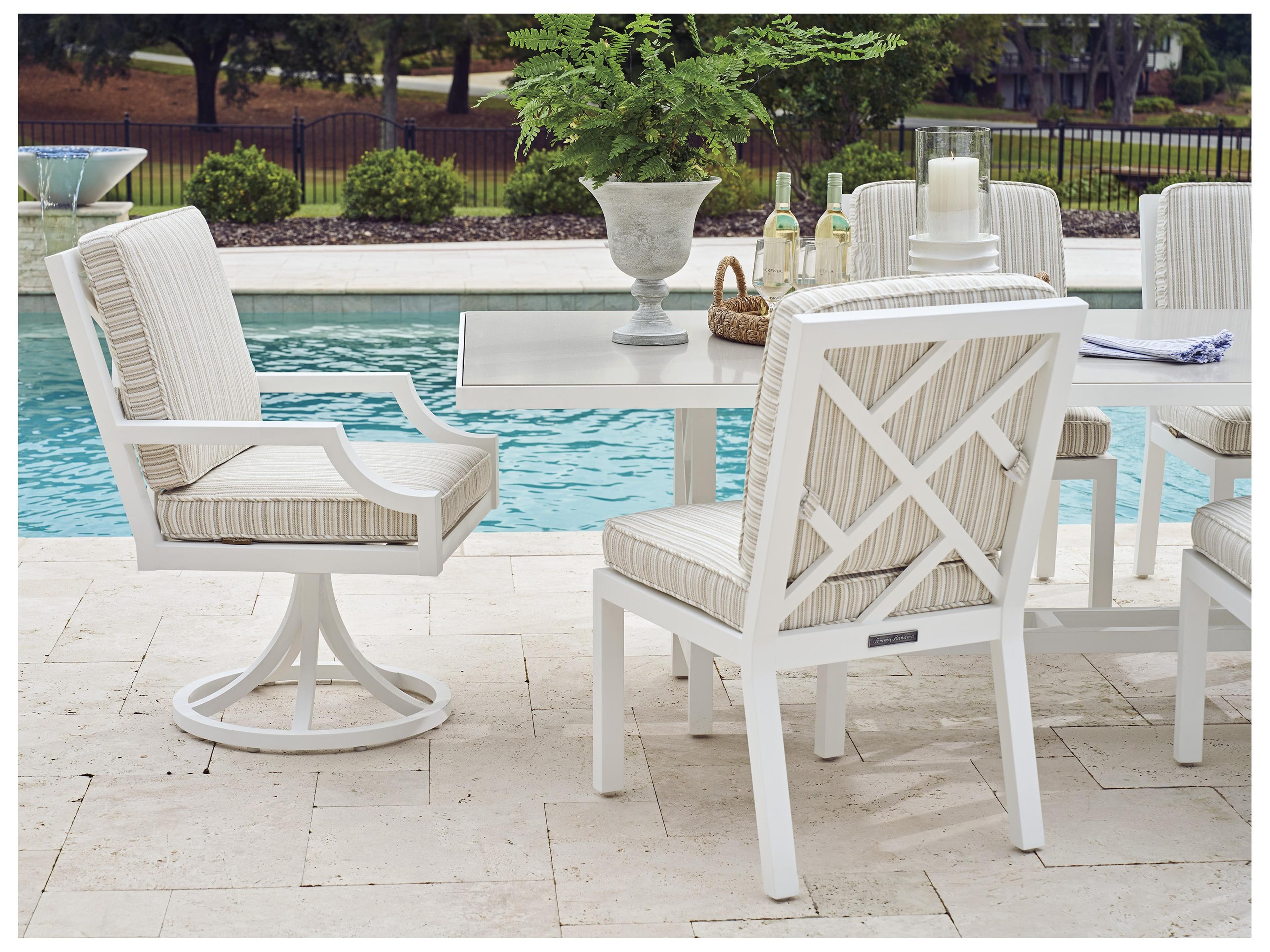 Tommy Bahama Outdoor Island Classic Aluminum Swivel Rocker Arm Chair