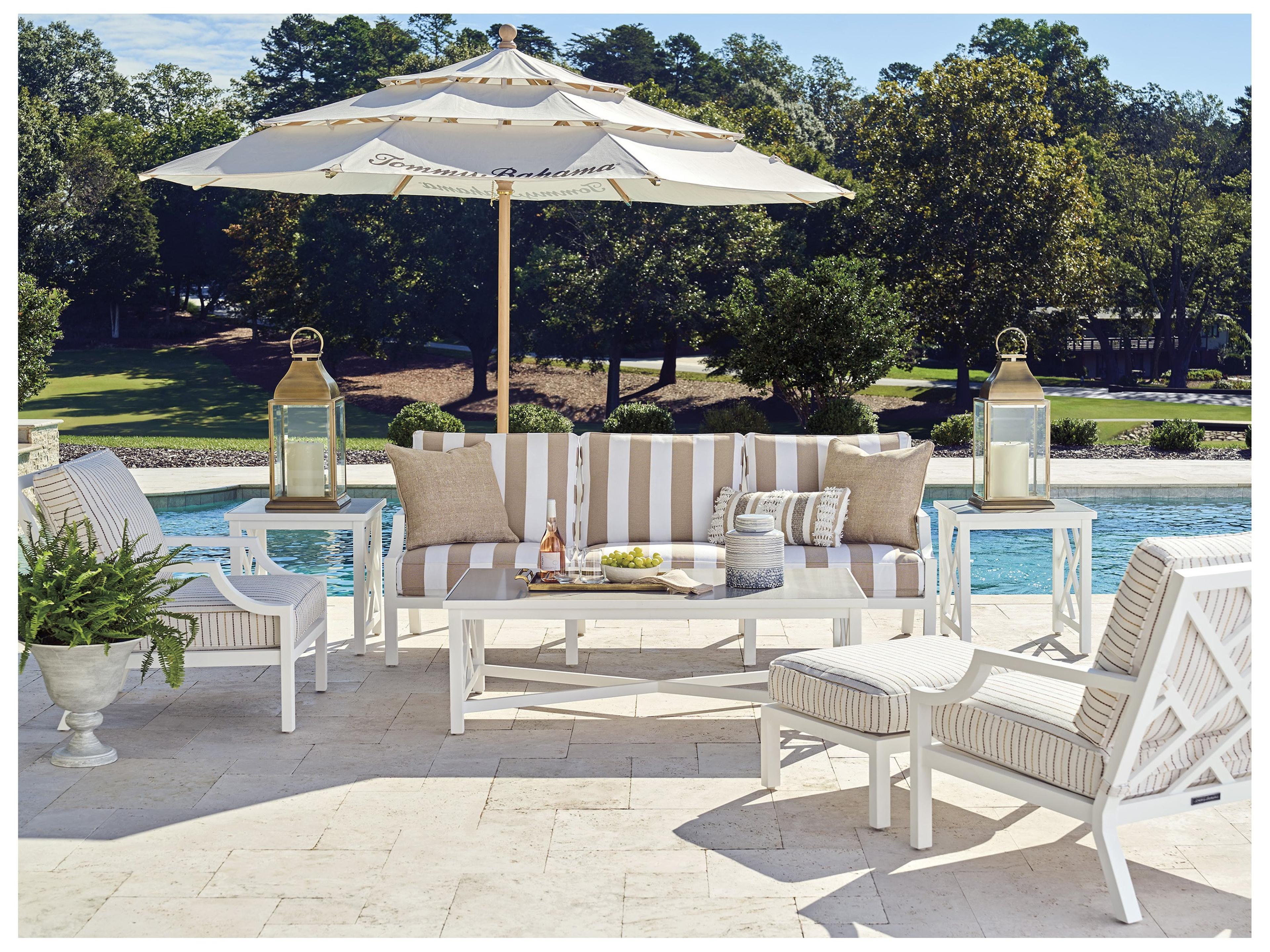 Tommy Bahama Outdoor Island Classic Aluminum Ottoman