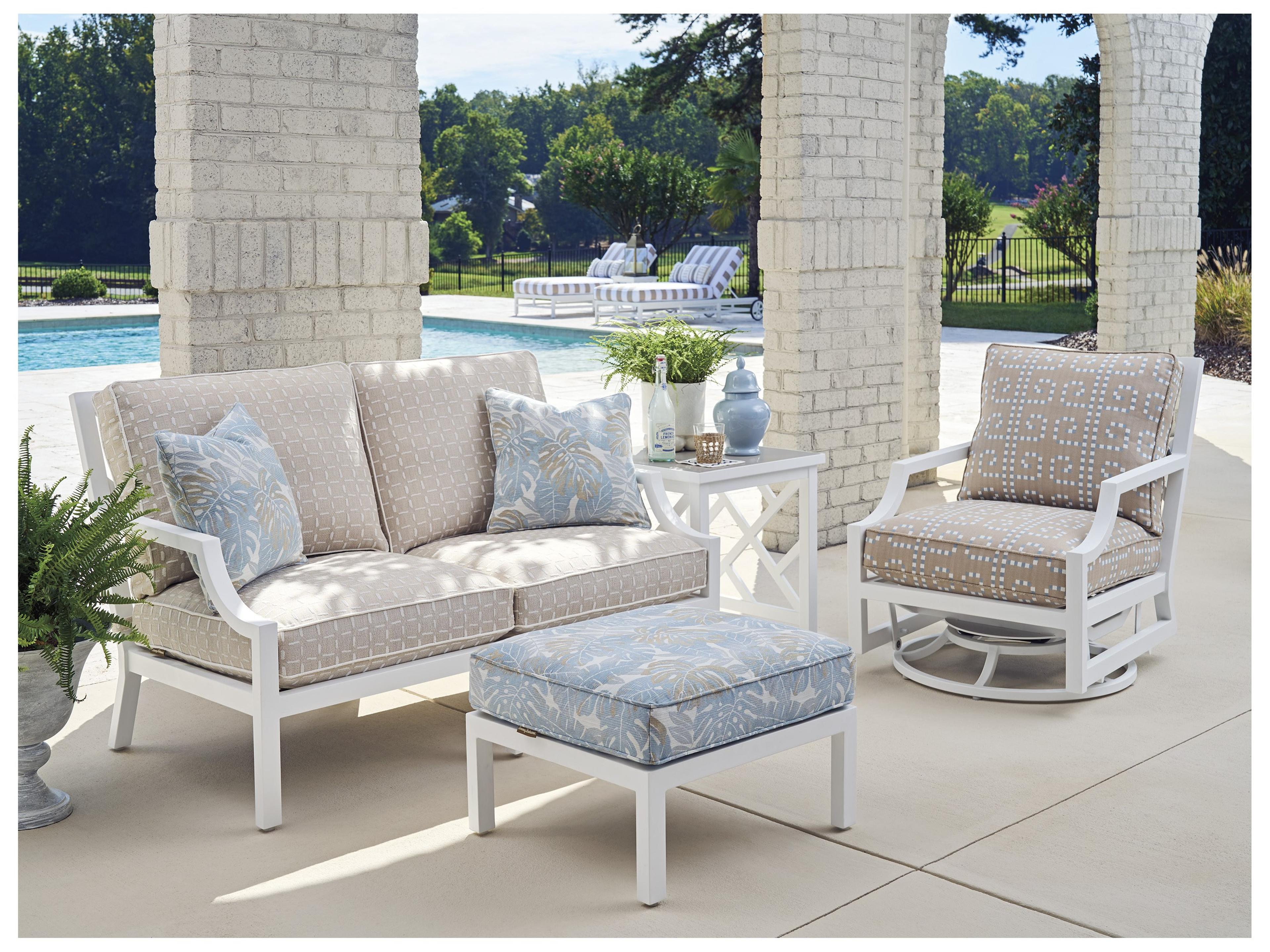 Tommy Bahama Outdoor Island Classic Aluminum Ottoman