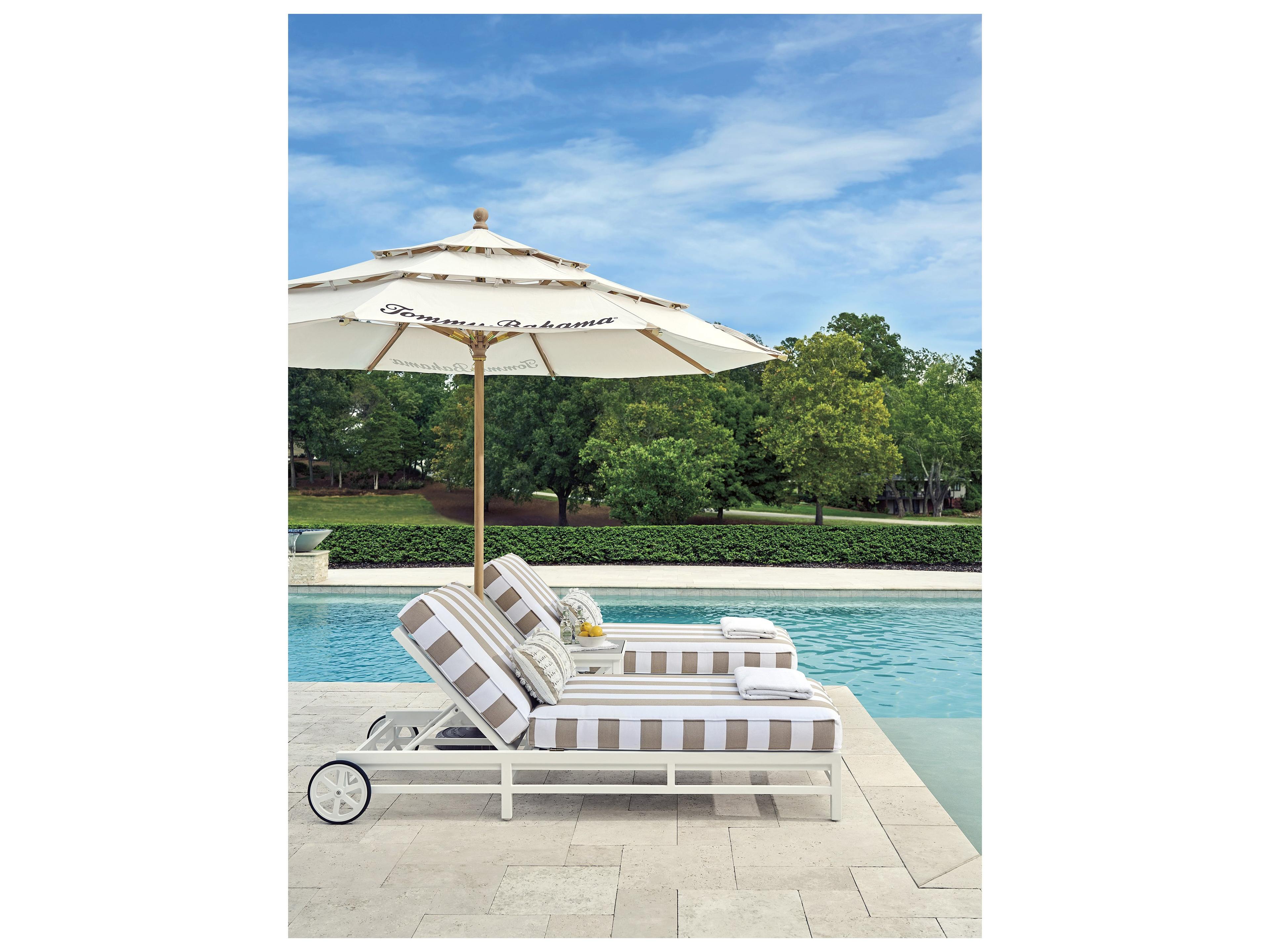 Tommy Bahama Outdoor Island Classic Aluminum Adjustable Chaise Lounge