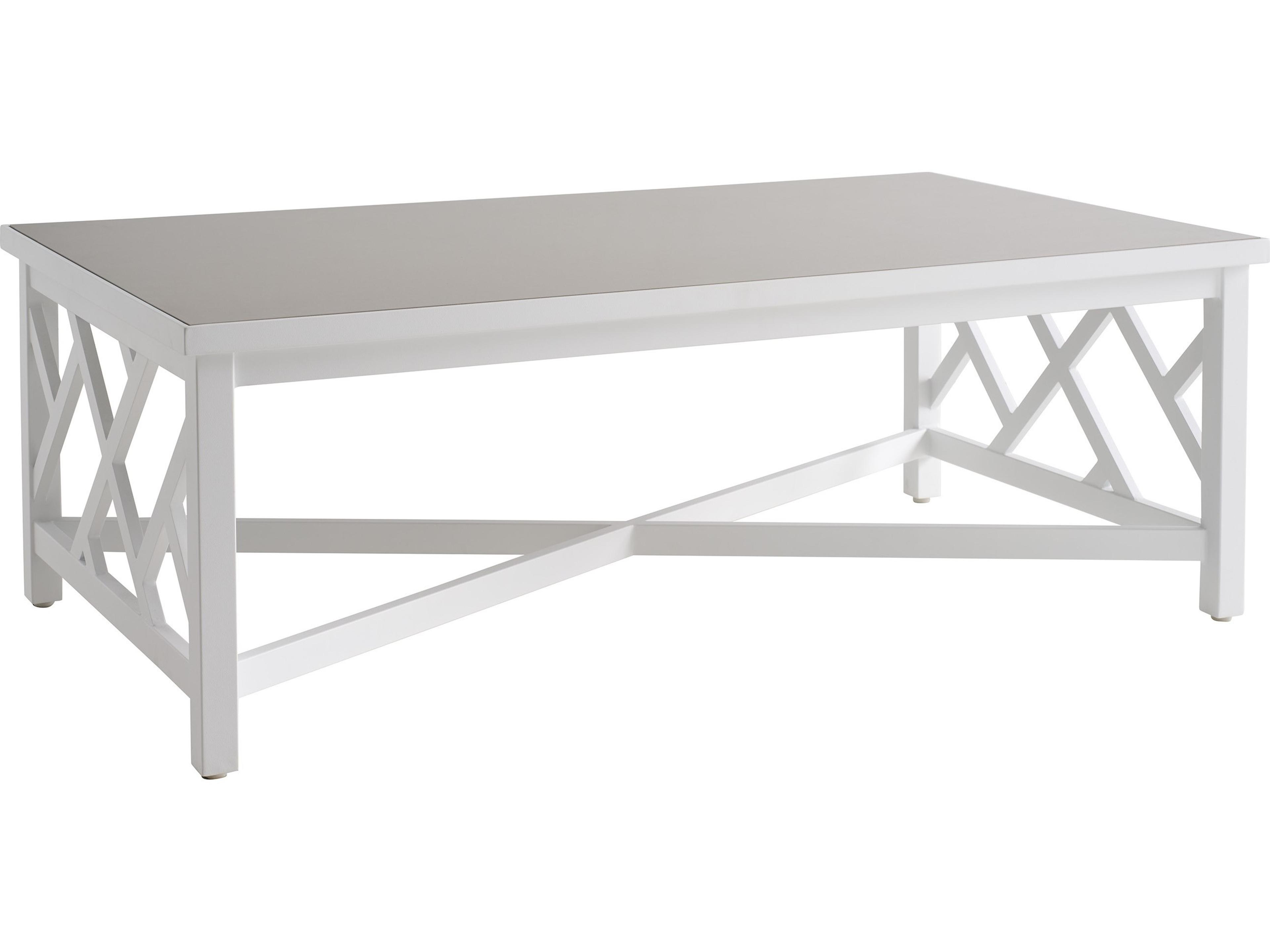 Island Classic Aluminum 54" x 30" Rectangular Coffee Table