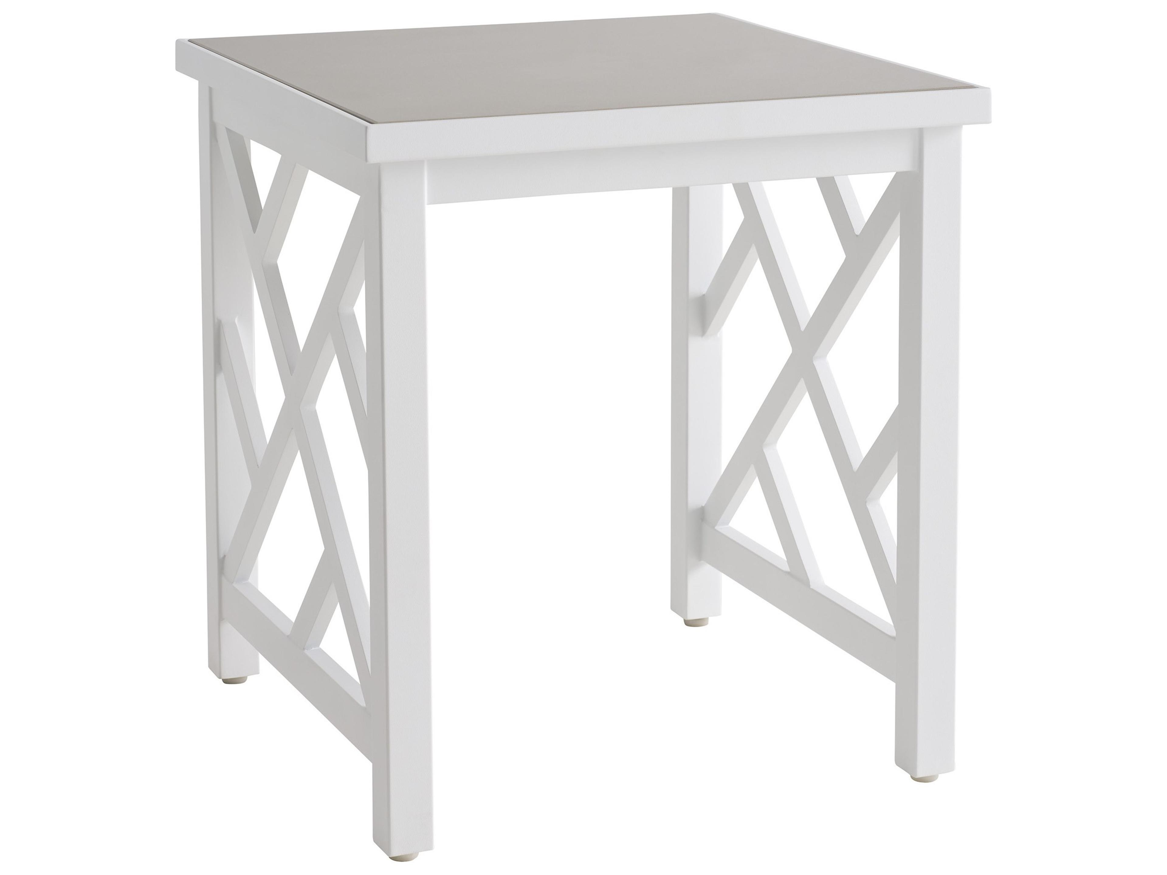 Island Classic Aluminum 22" Square End Table
