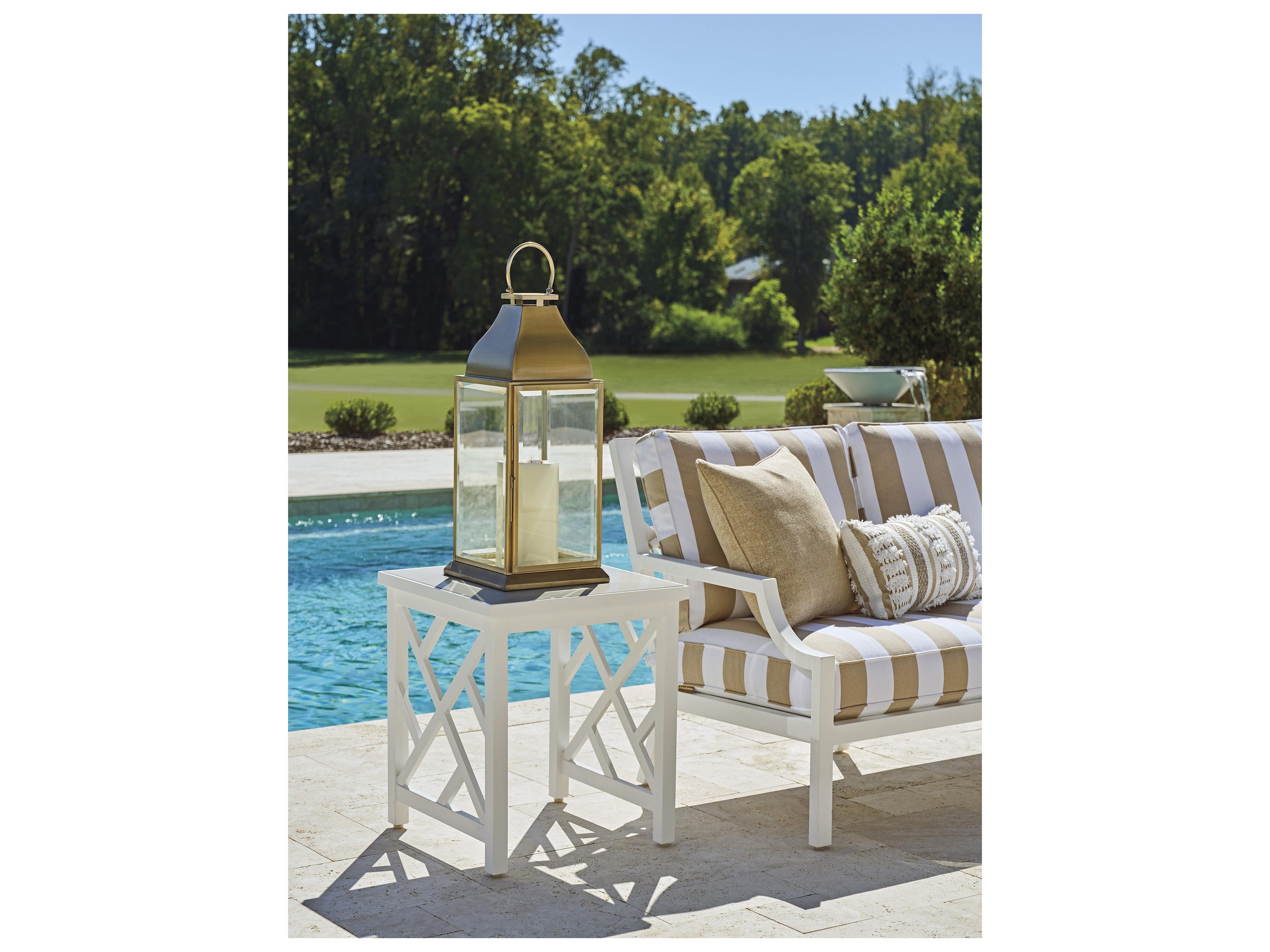 Tommy Bahama Outdoor Island Classic Aluminum 22" Square End Table