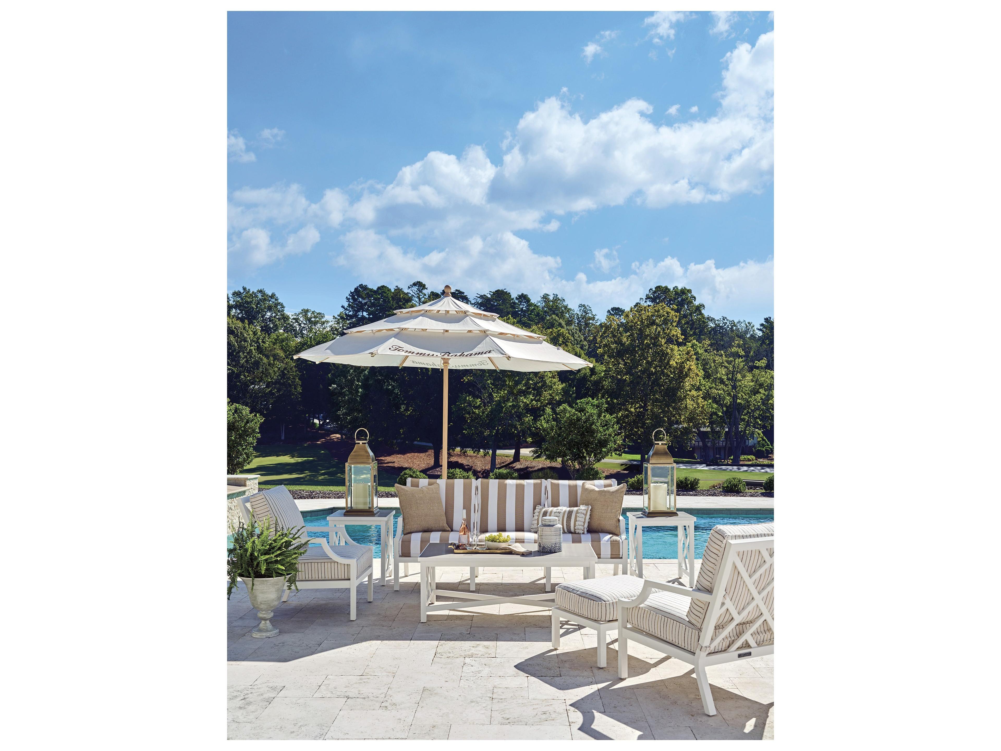 Tommy Bahama Outdoor Island Classic Aluminum 22" Square End Table