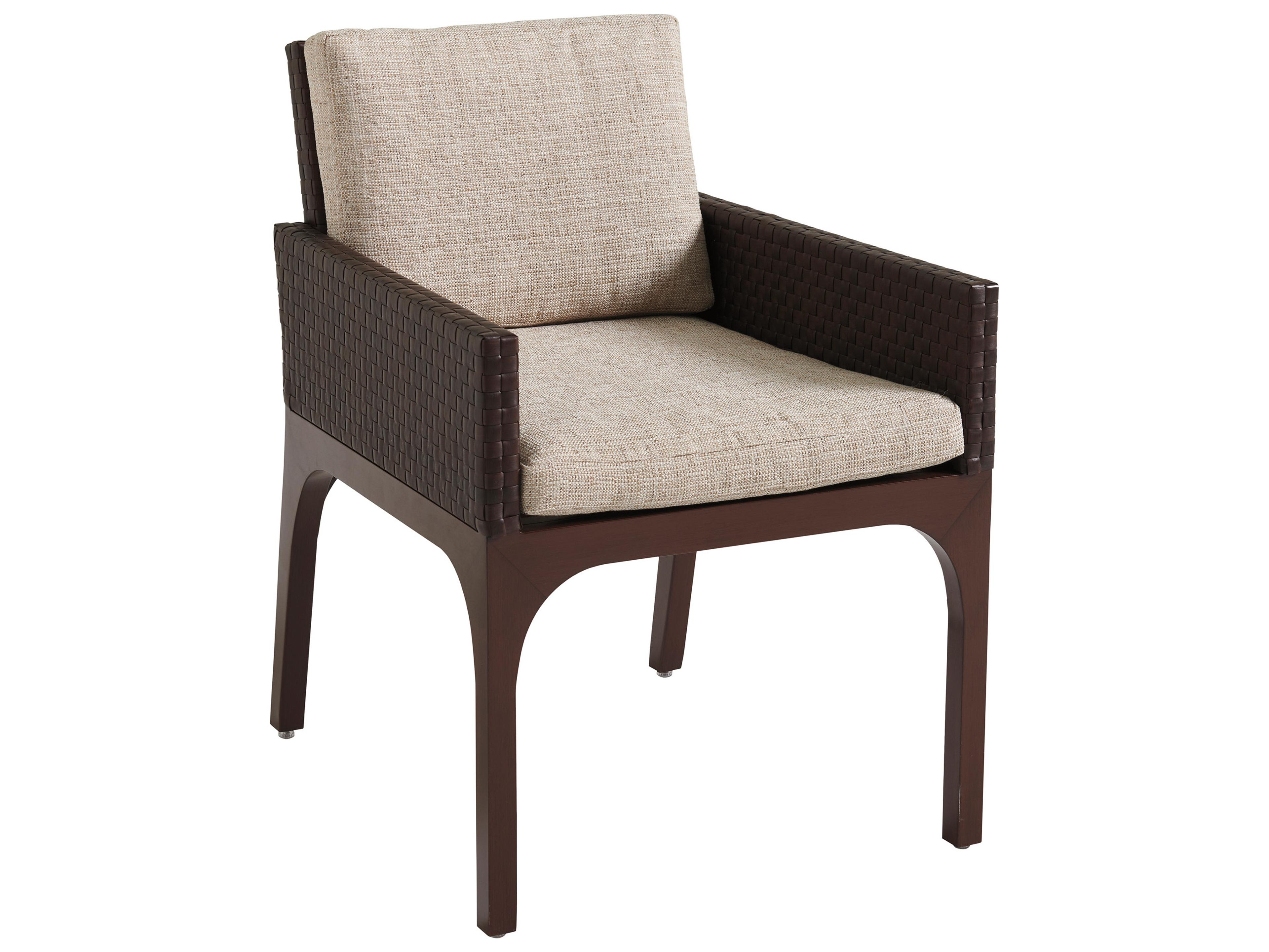 Abaco Aluminum Wicker Dining Arm Chair