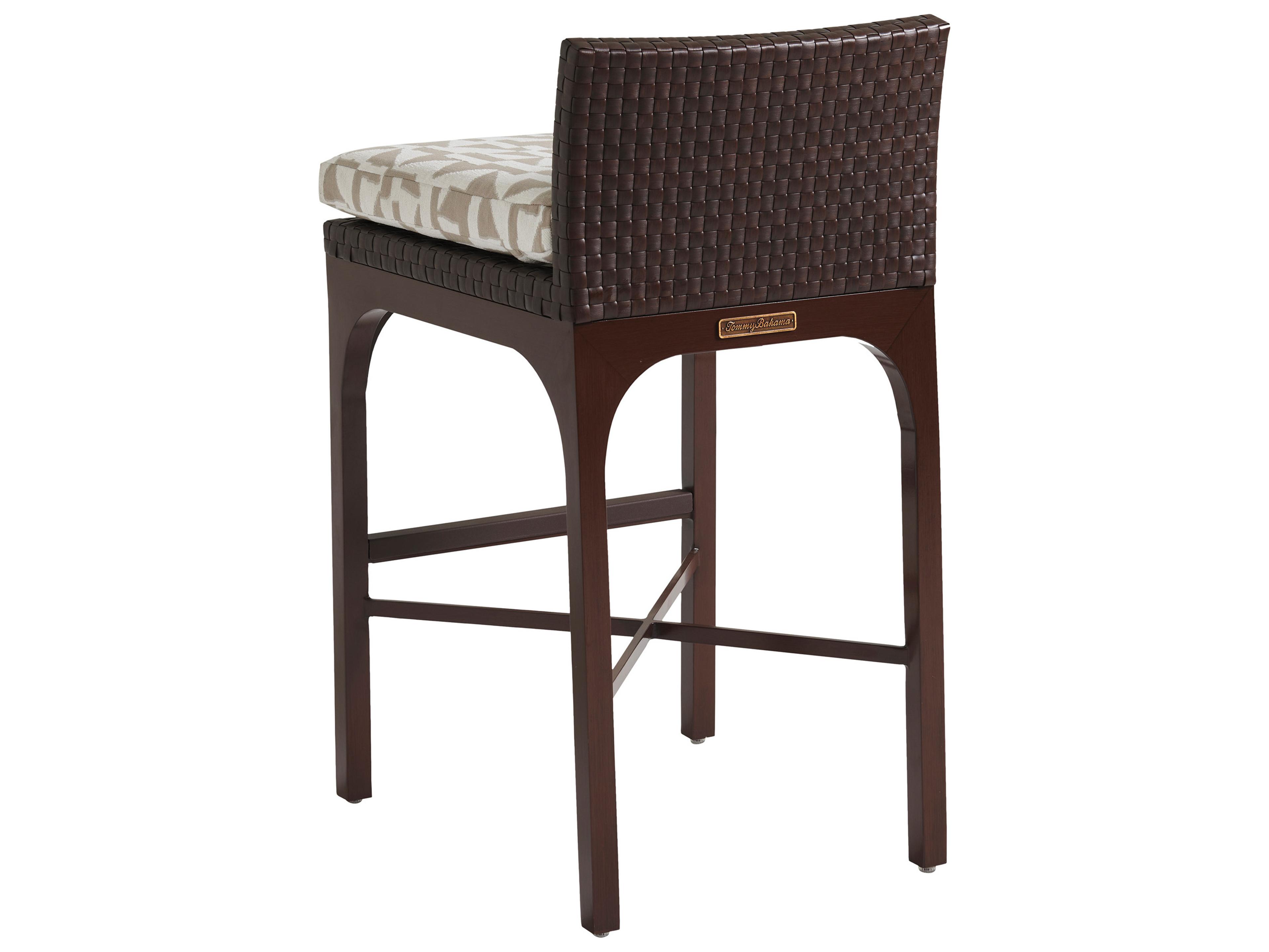 Tommy Bahama Outdoor Abaco Aluminum Wicker Bar Stool