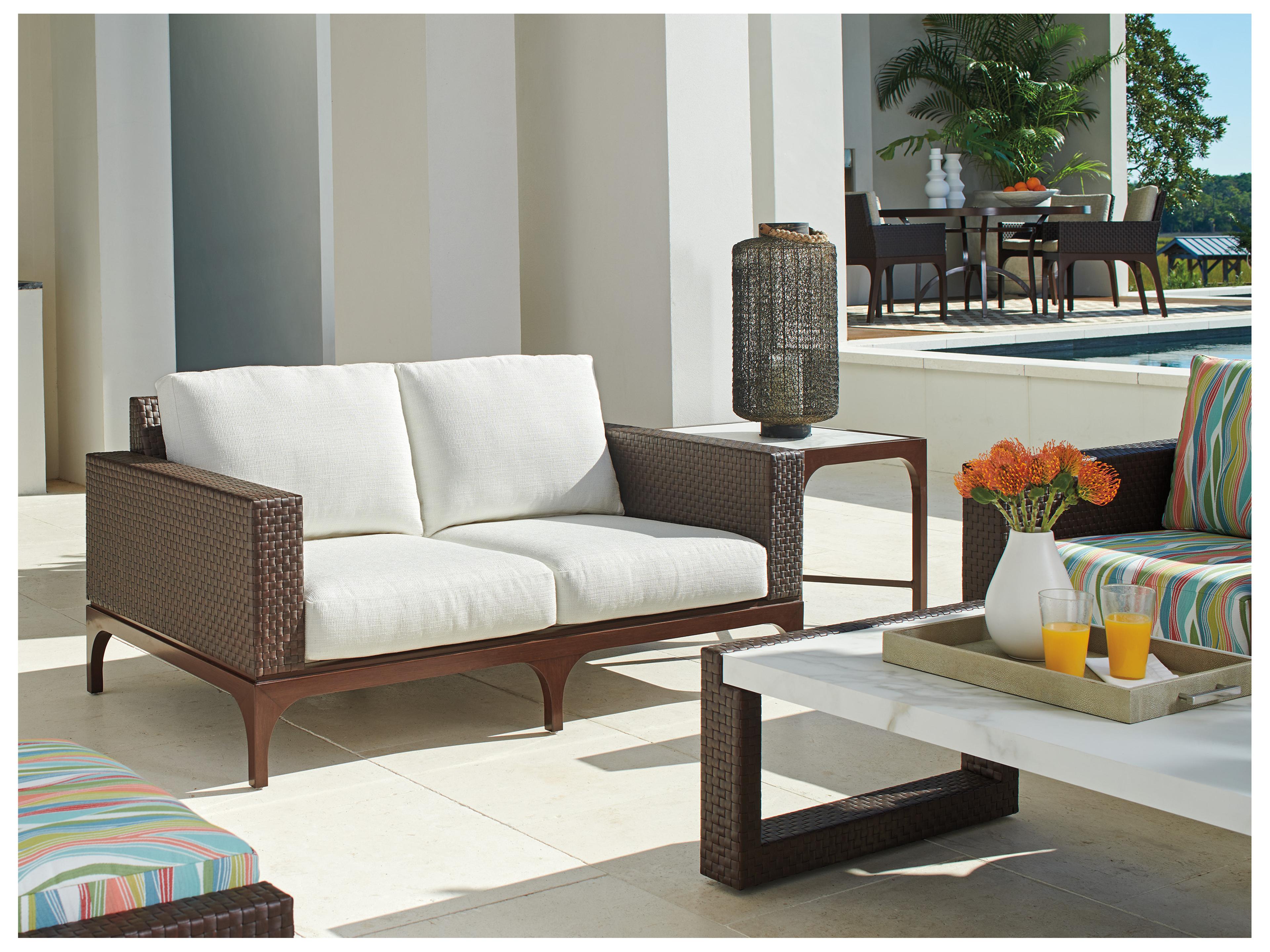 Tommy Bahama Outdoor Abaco Aluminum Wicker Loveseat