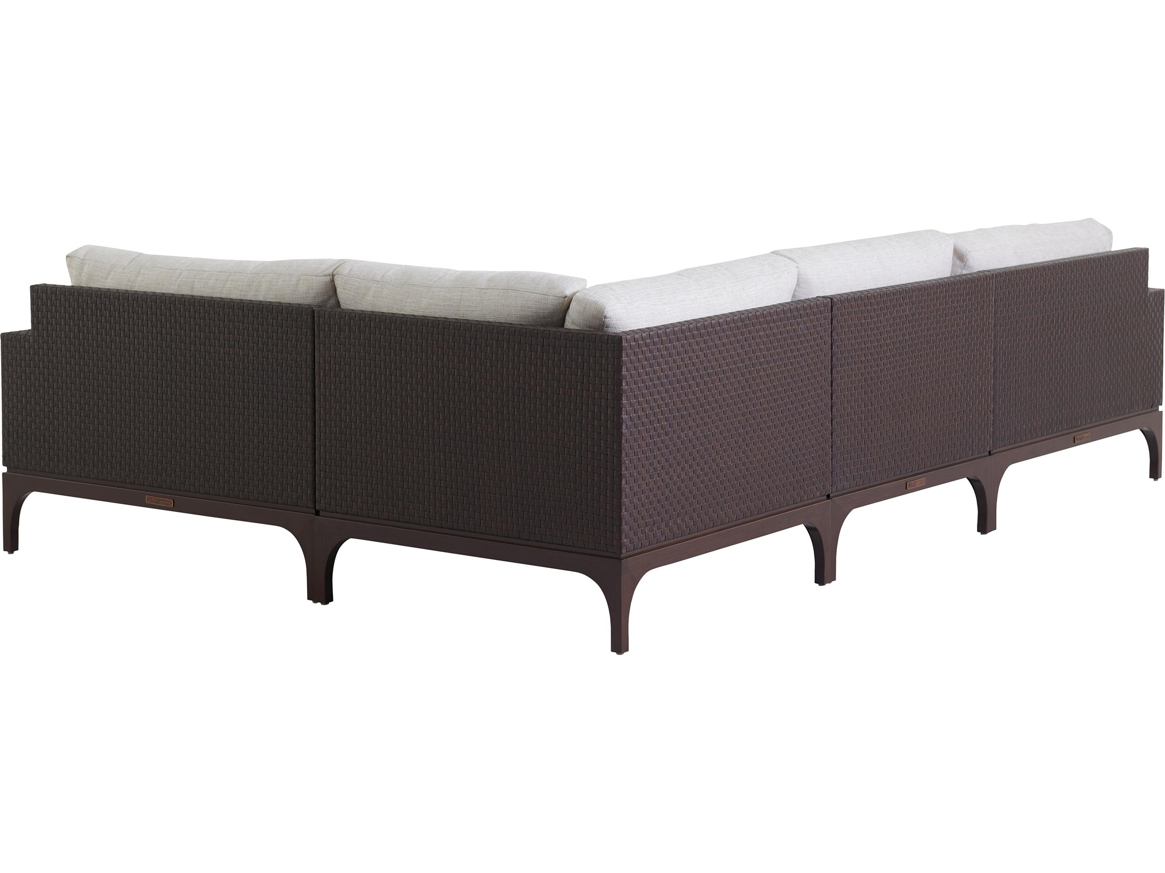 Tommy Bahama Outdoor Abaco Aluminum Wicker Sectional