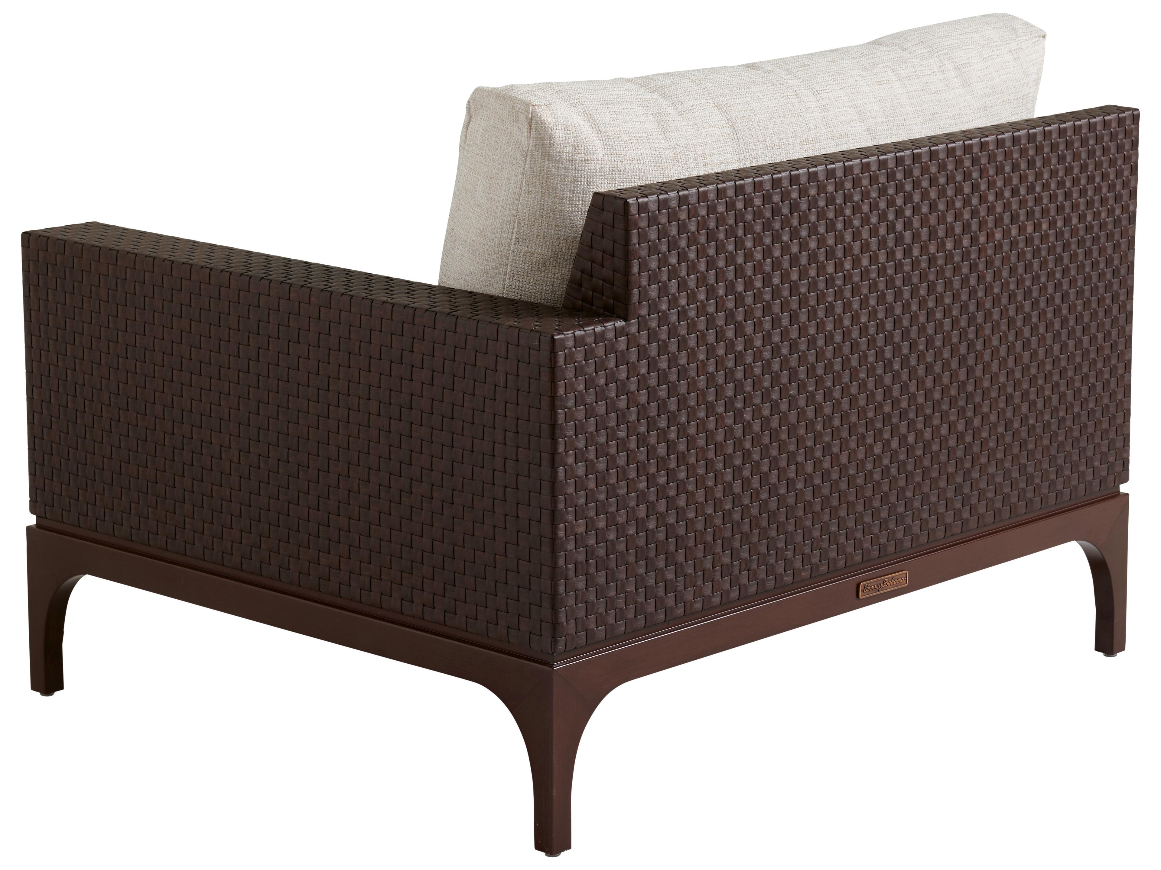 Tommy Bahama Outdoor Abaco Aluminum Wicker Right Arm Facing Lounge Chair