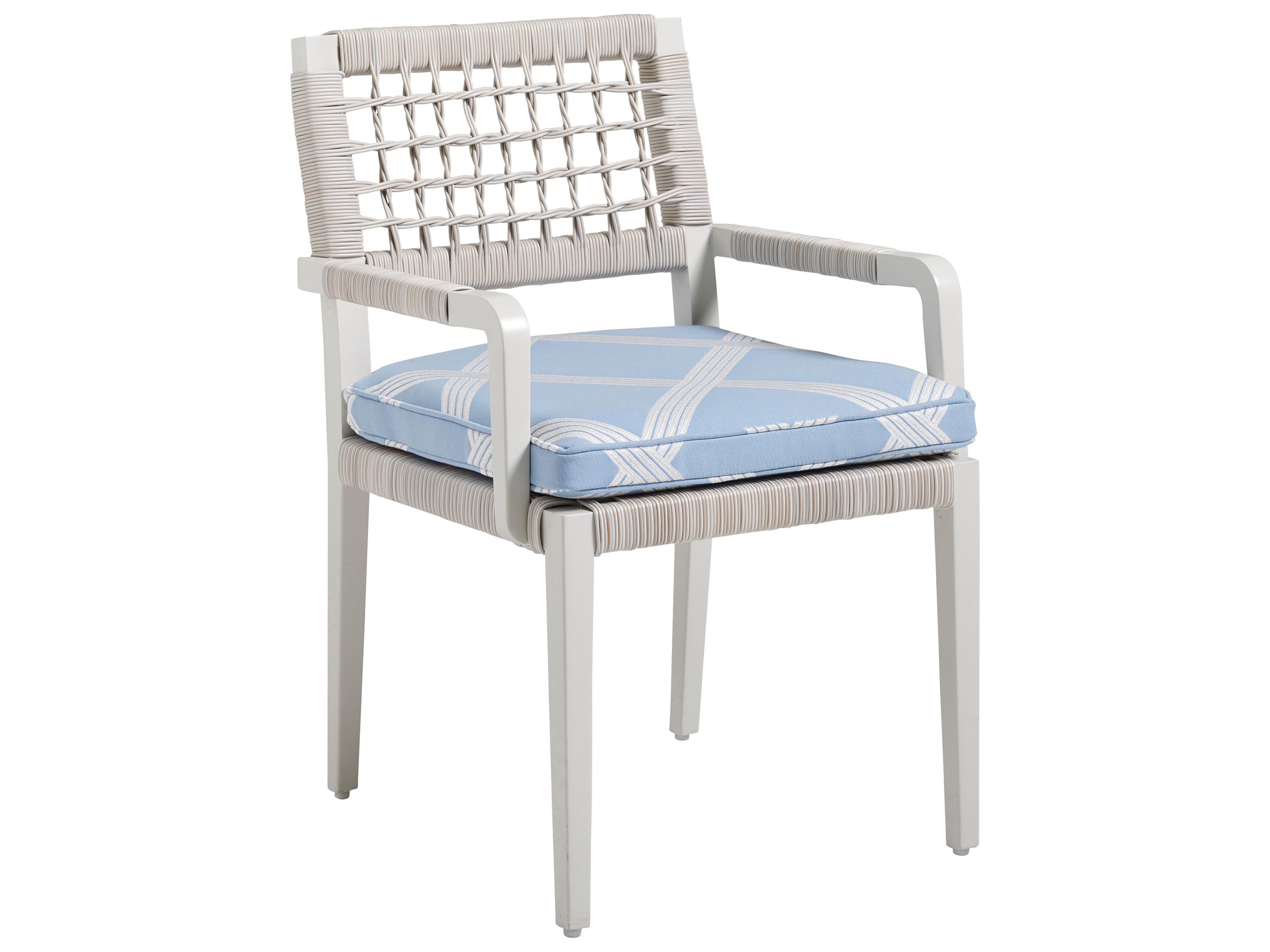 Seabrook Aluminum Wicker Dining Arm Chair