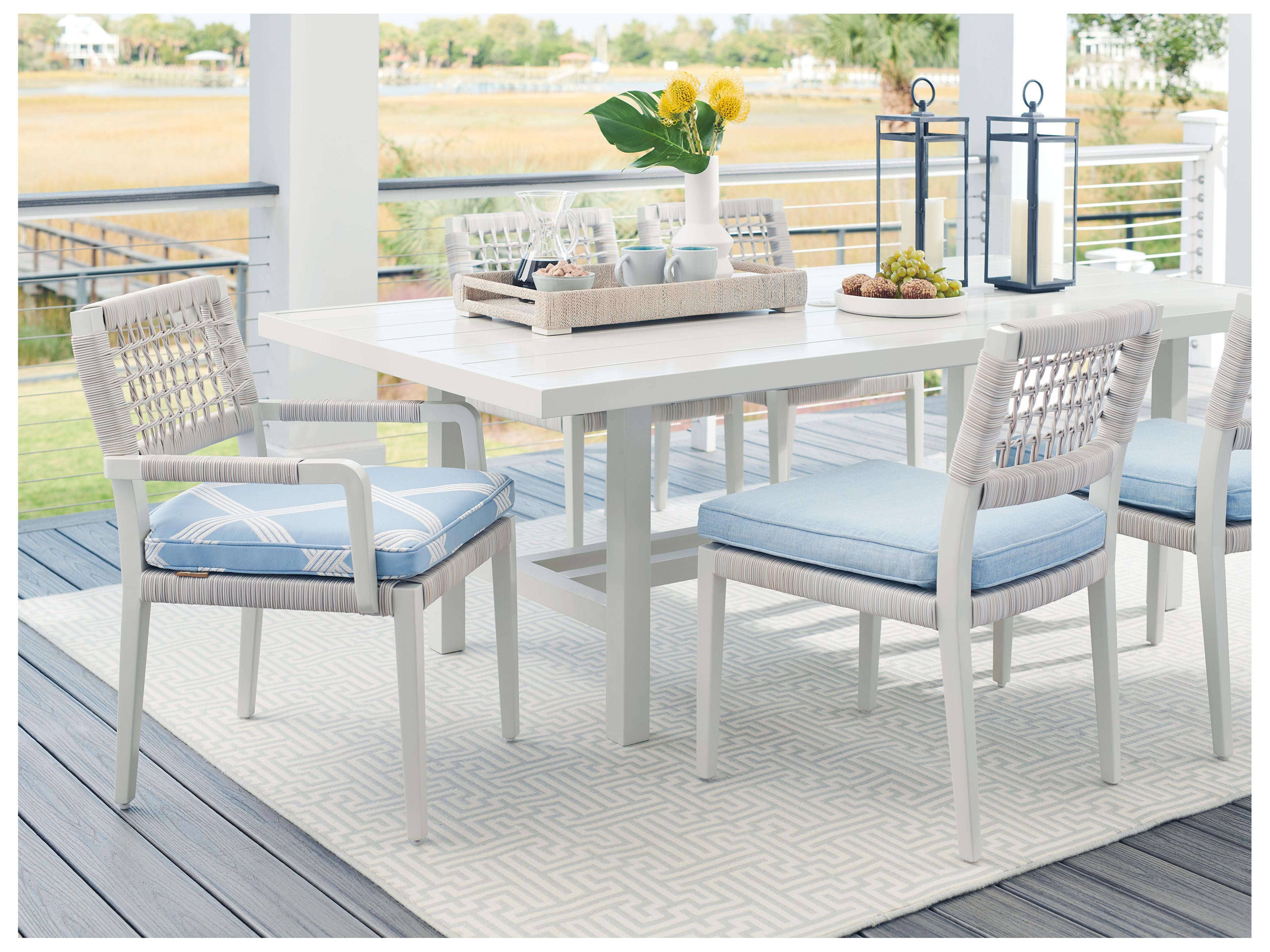 Tommy Bahama Outdoor Seabrook Aluminum Wicker Dining Arm Chair