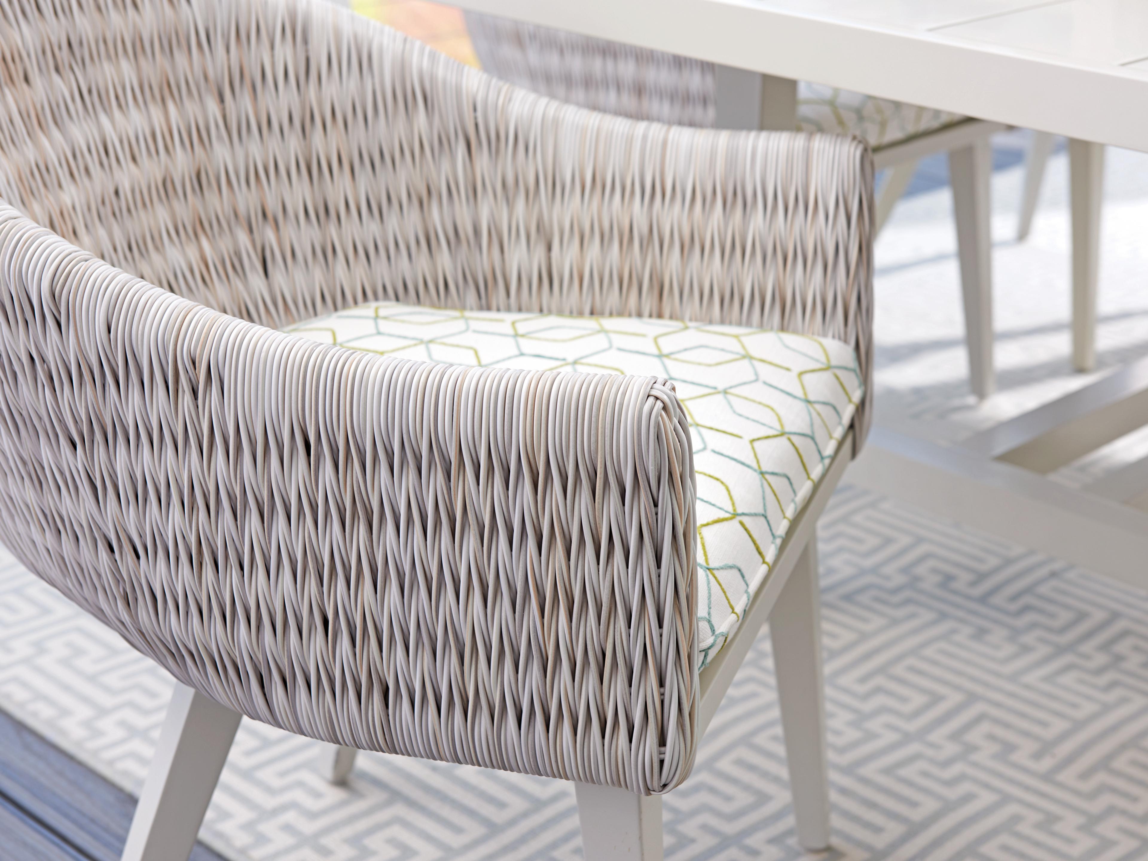 Tommy Bahama Outdoor Seabrook Aluminum Wicker Arm Chair