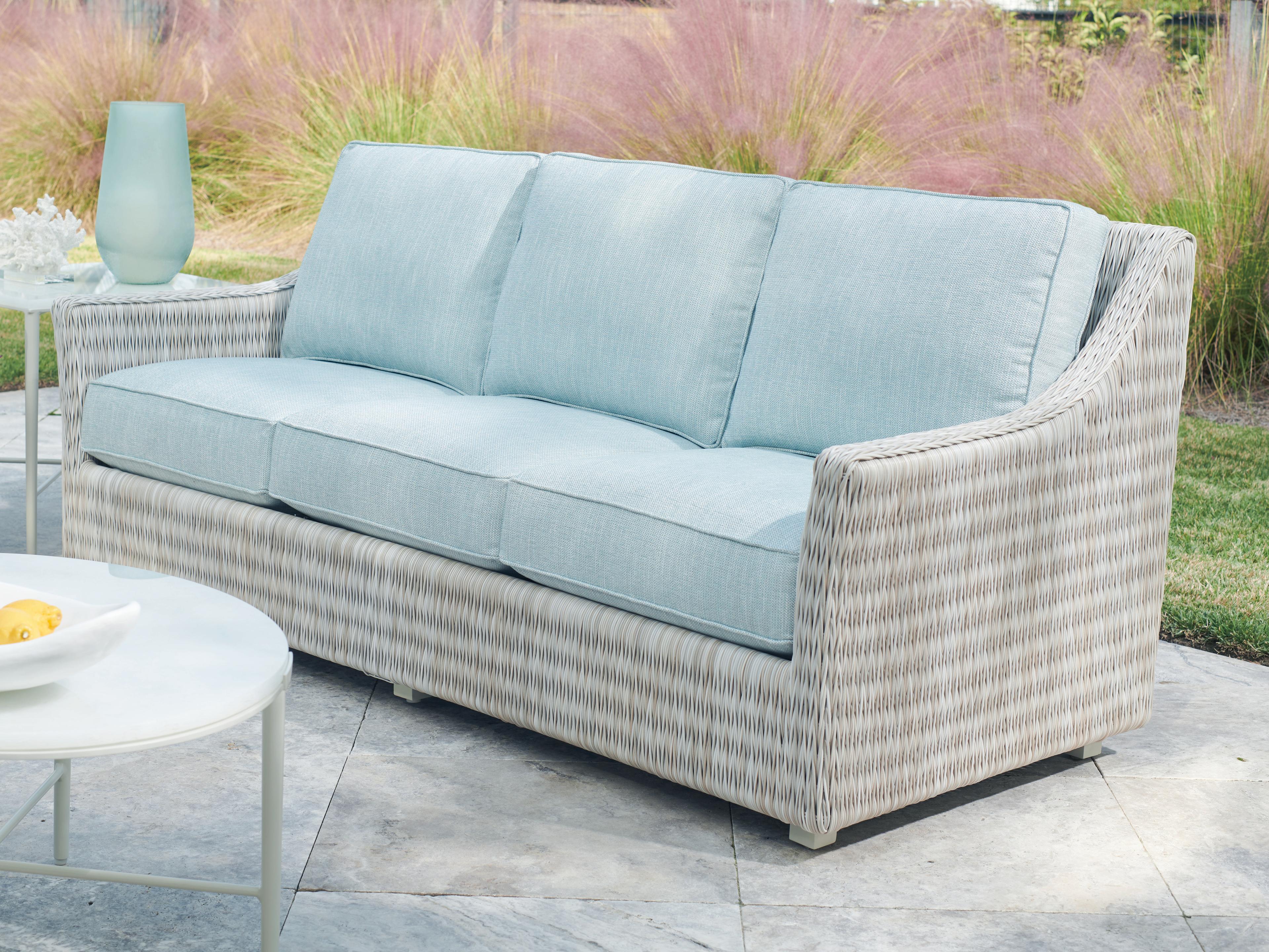 Tommy Bahama Outdoor Seabrook Aluminum Wicker Sofa