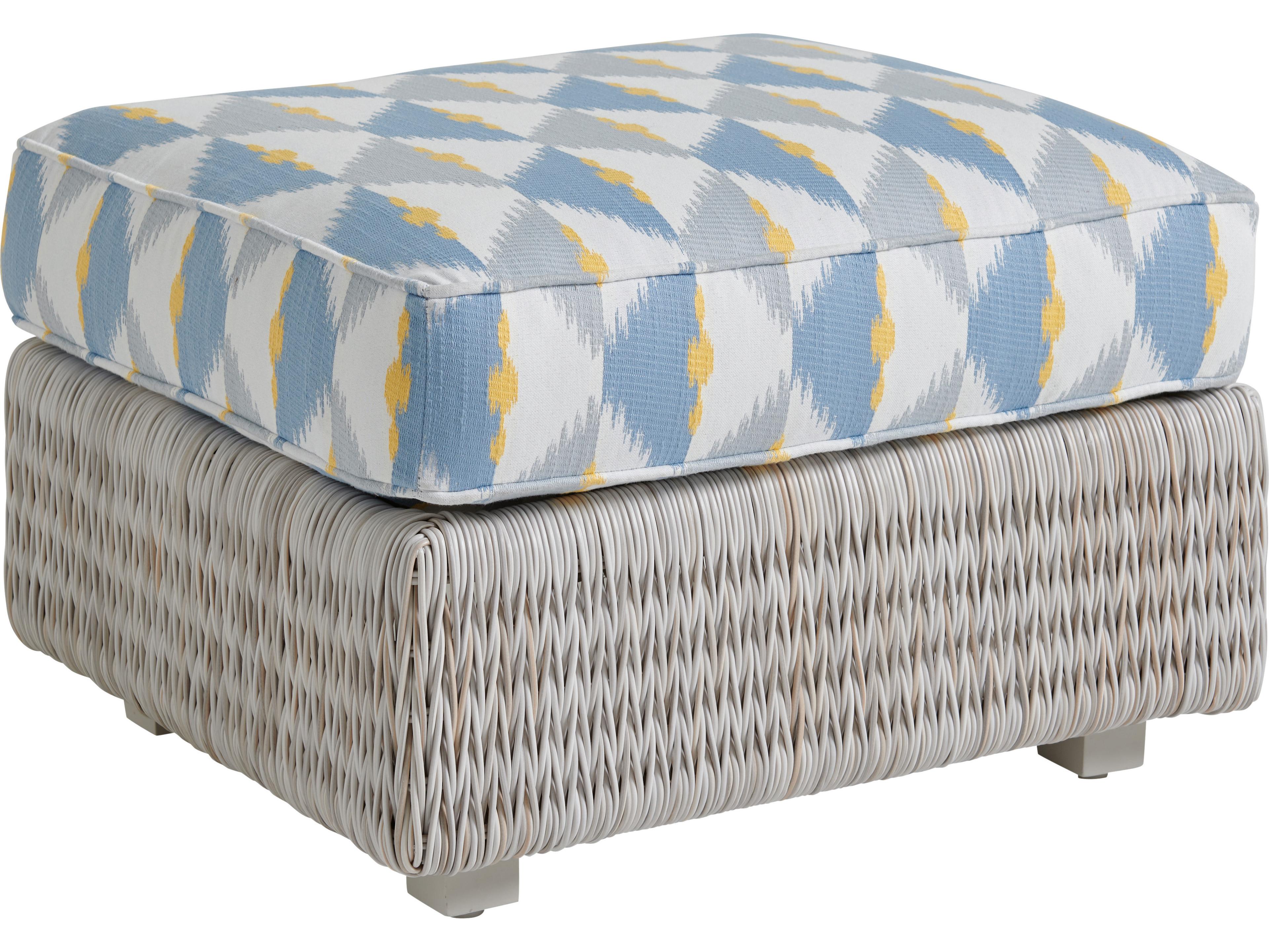 Seabrook Aluminum Wicker Ottoman