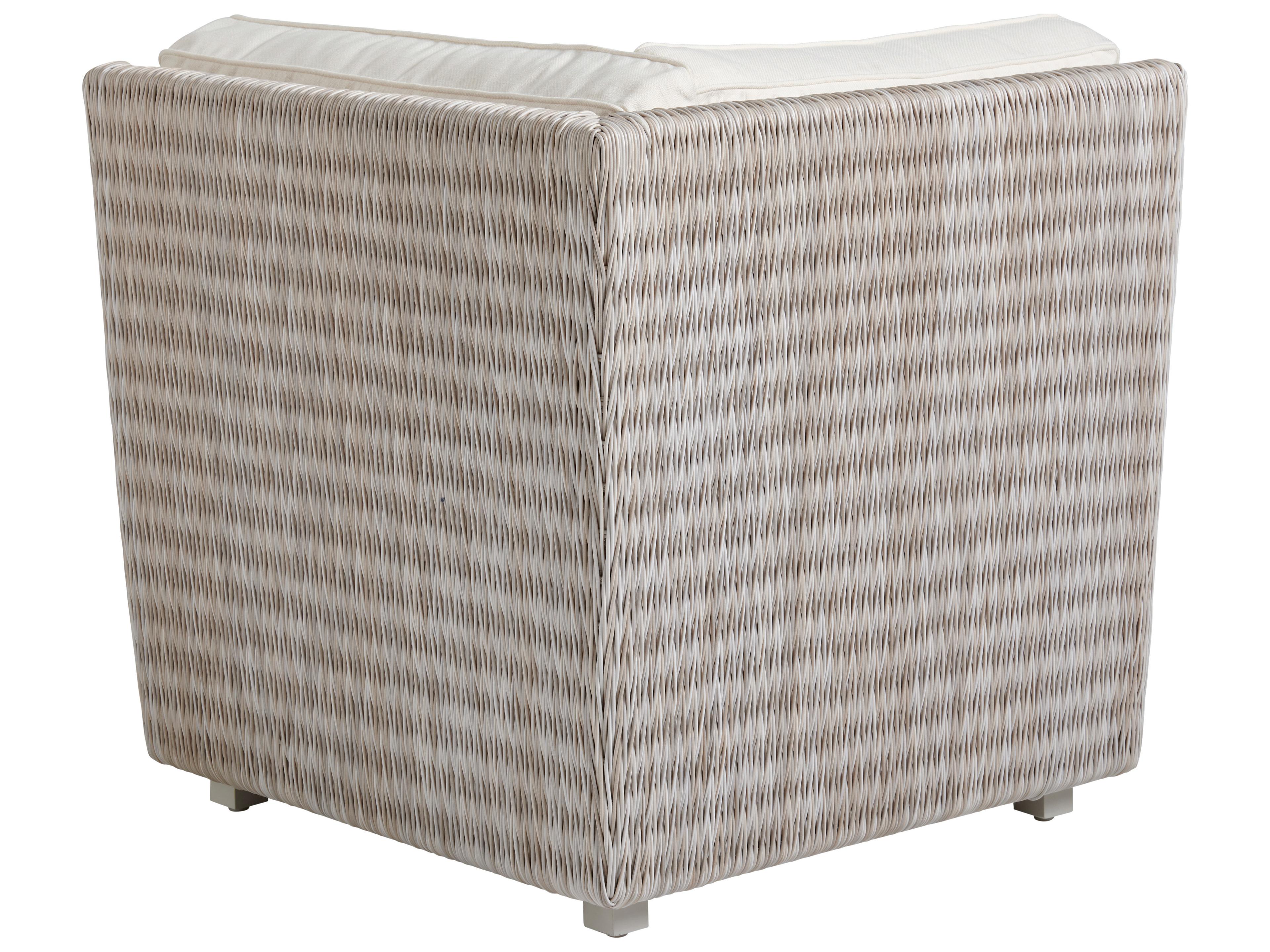 Tommy Bahama Outdoor Seabrook Aluminum Wicker Corner Lounge Chair