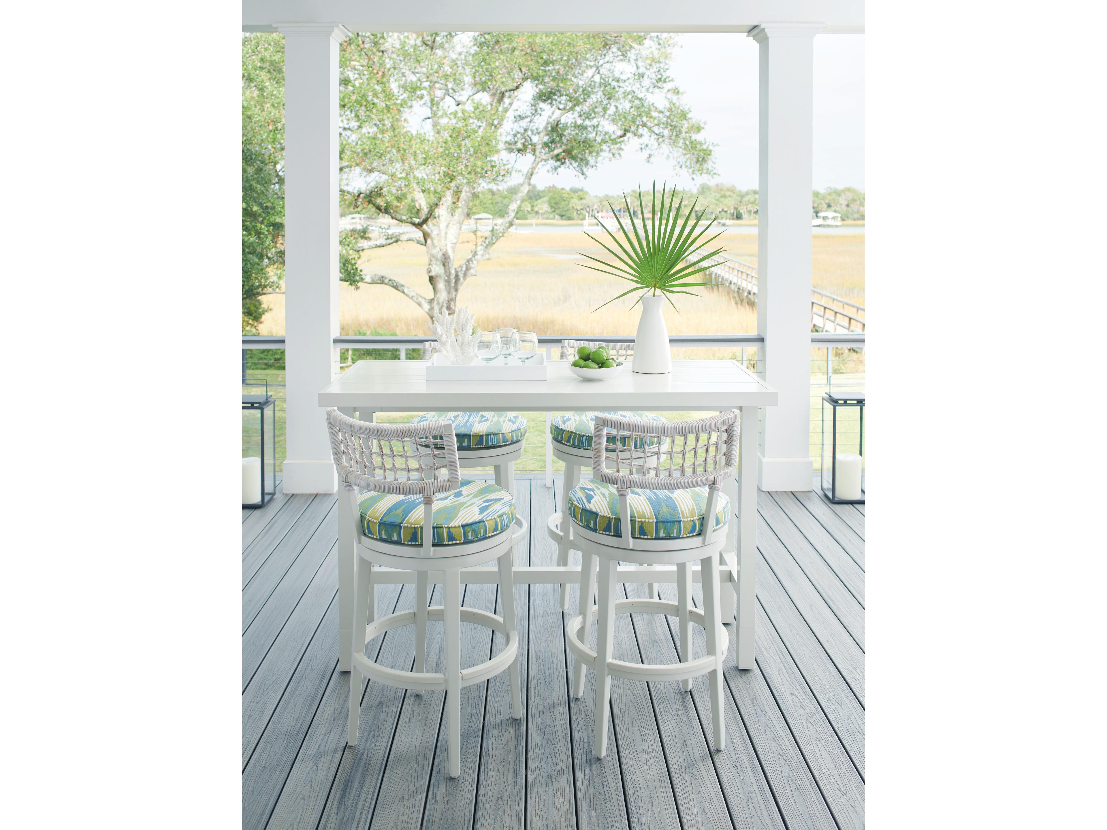 Tommy Bahama Outdoor Seabrook Aluminum Rectangular Bistro Table