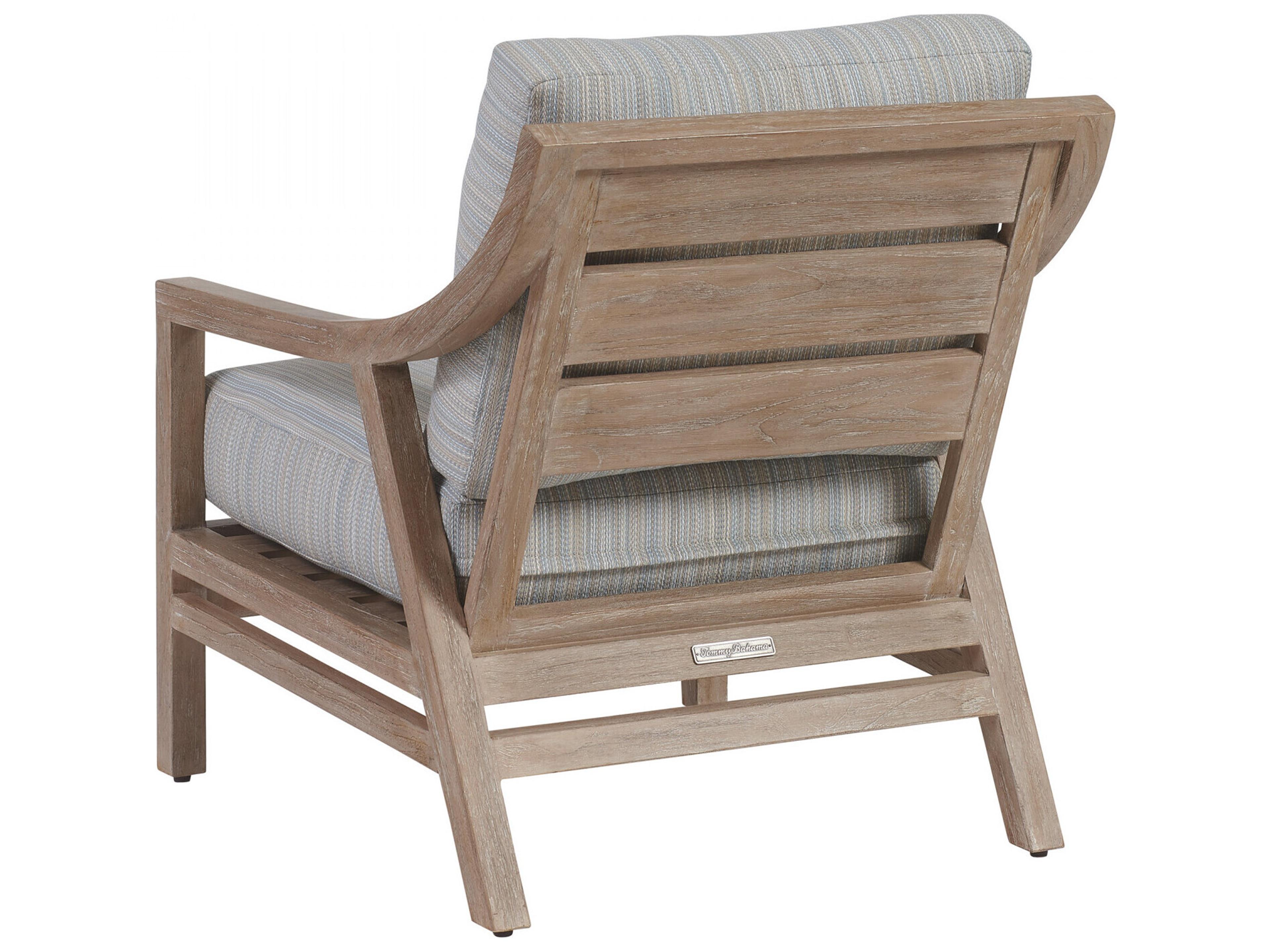 Tommy Bahama Outdoor Stillwater Cove Teak Light Taupe Lounge Chair