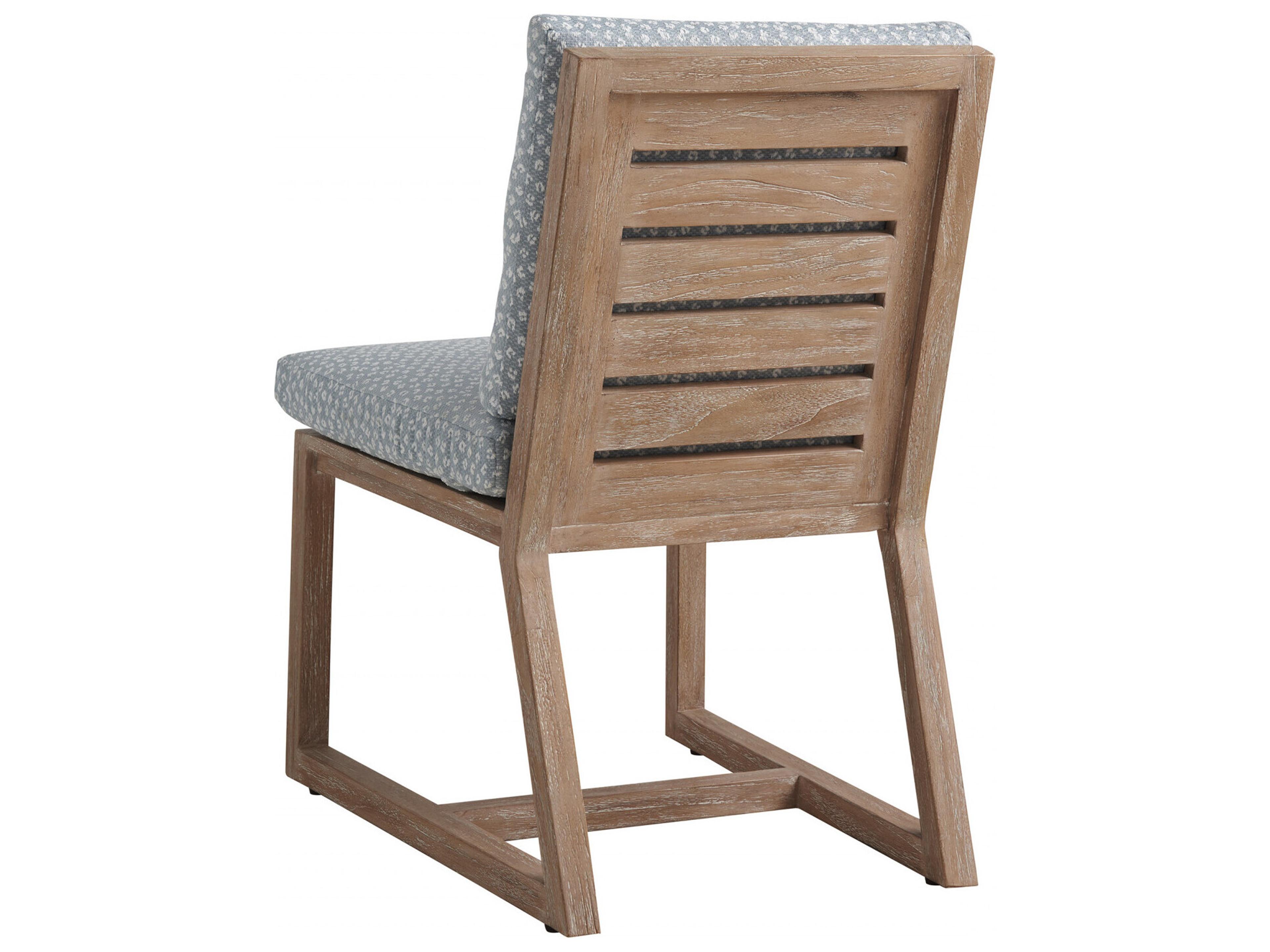 Tommy Bahama Outdoor Stillwater Cove Teak Light Taupe Dining Side Chair