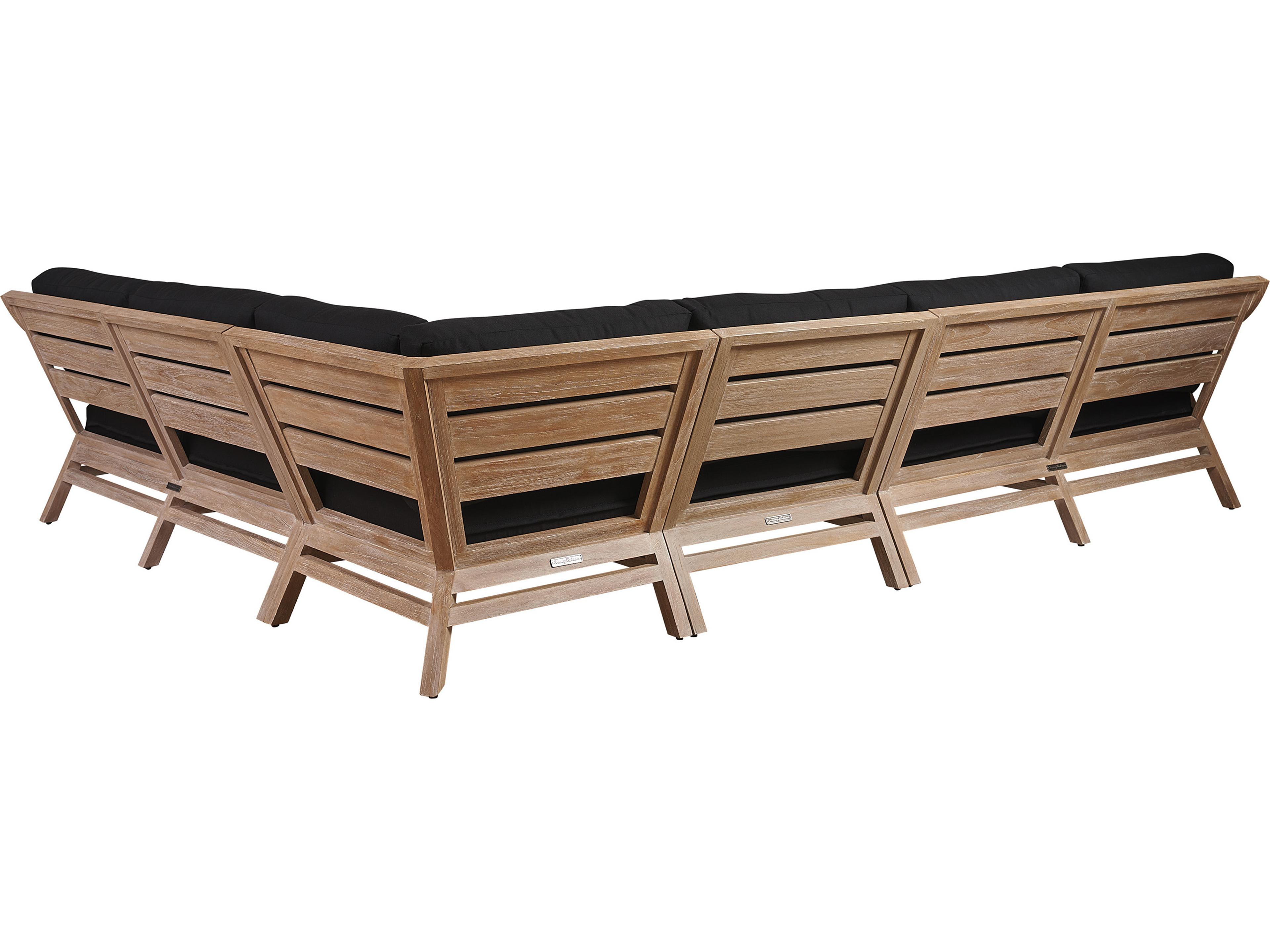 Tommy Bahama Outdoor Stillwater Cove Teak Sectional Lounge Set