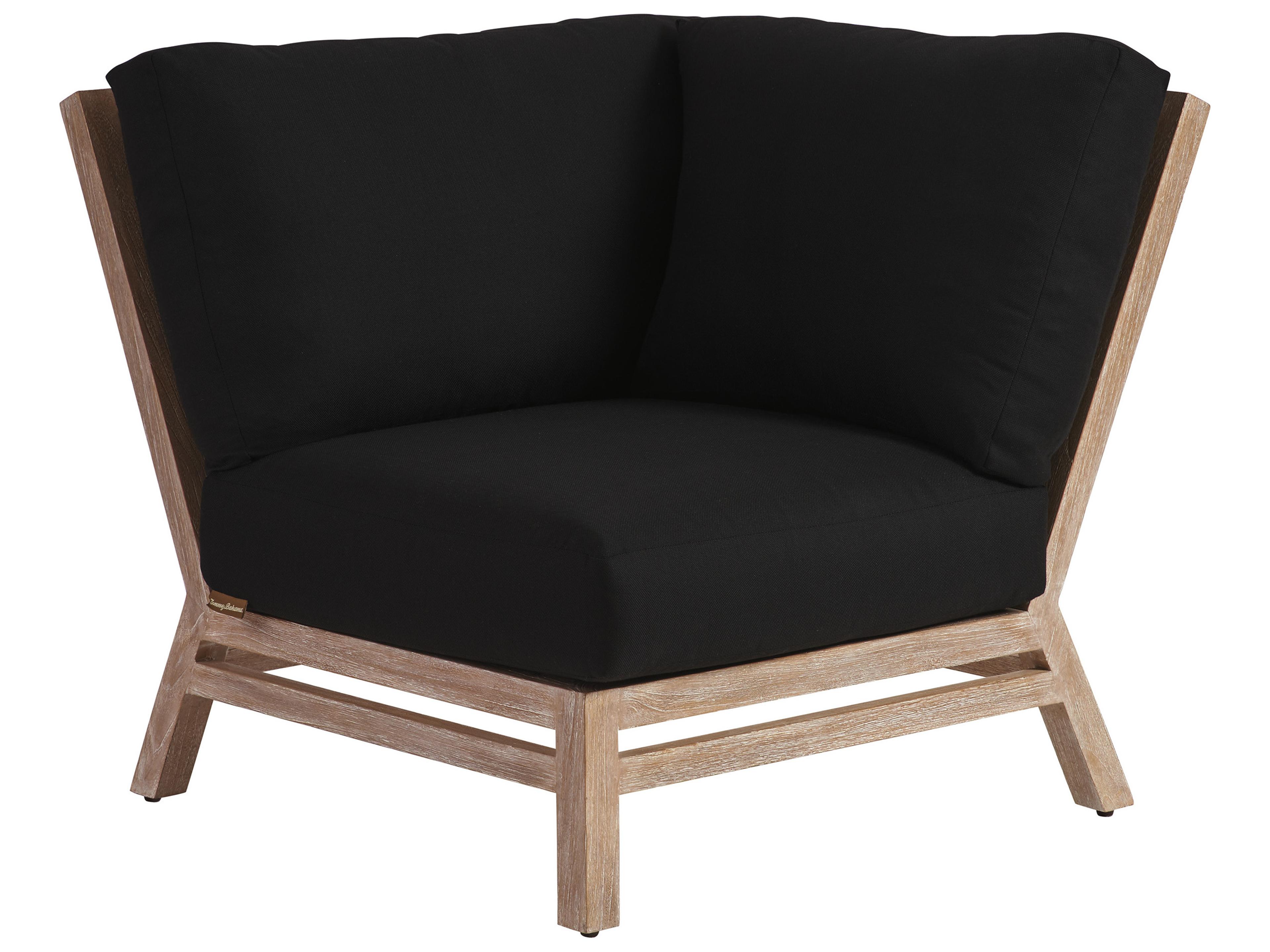 Stillwater Cove Teak Light Taupe Corner Lounge Chair