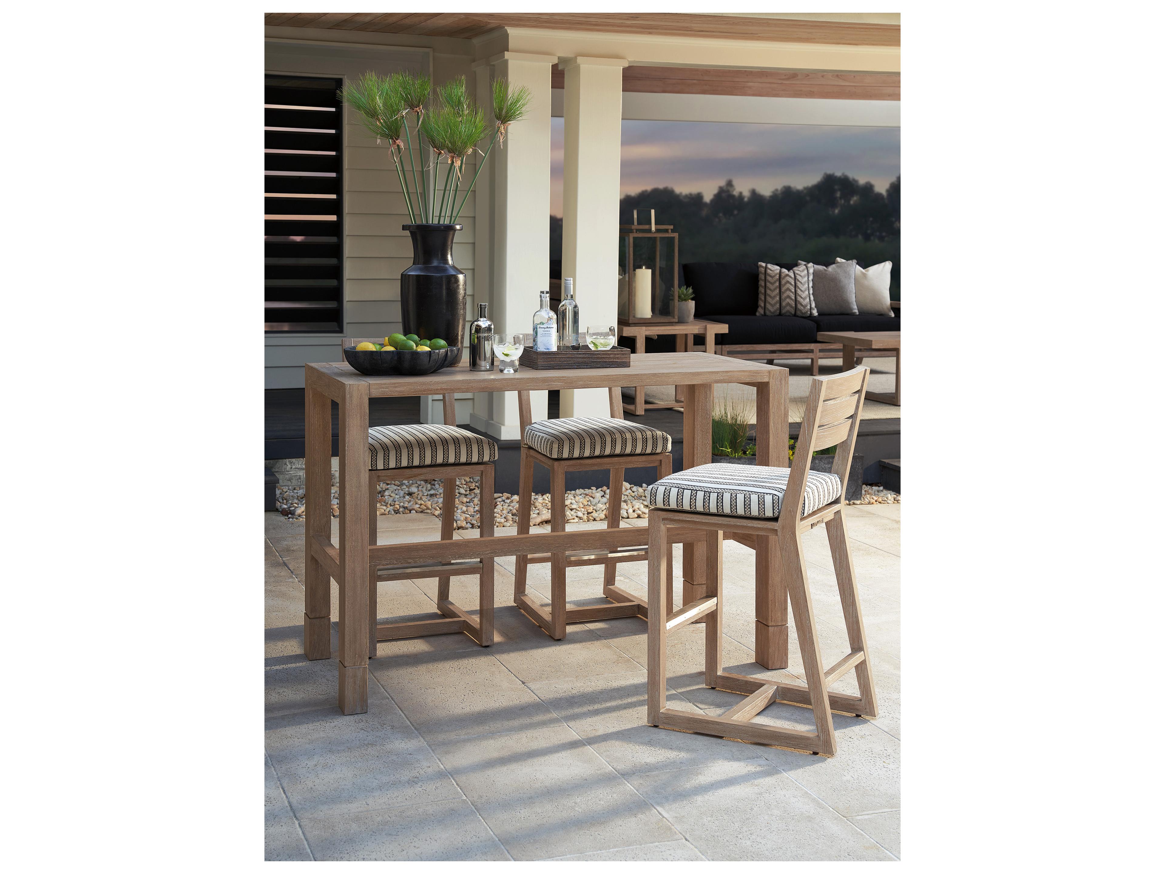 Tommy Bahama Outdoor Stillwater Cove Teak Rectangular Bistro Table