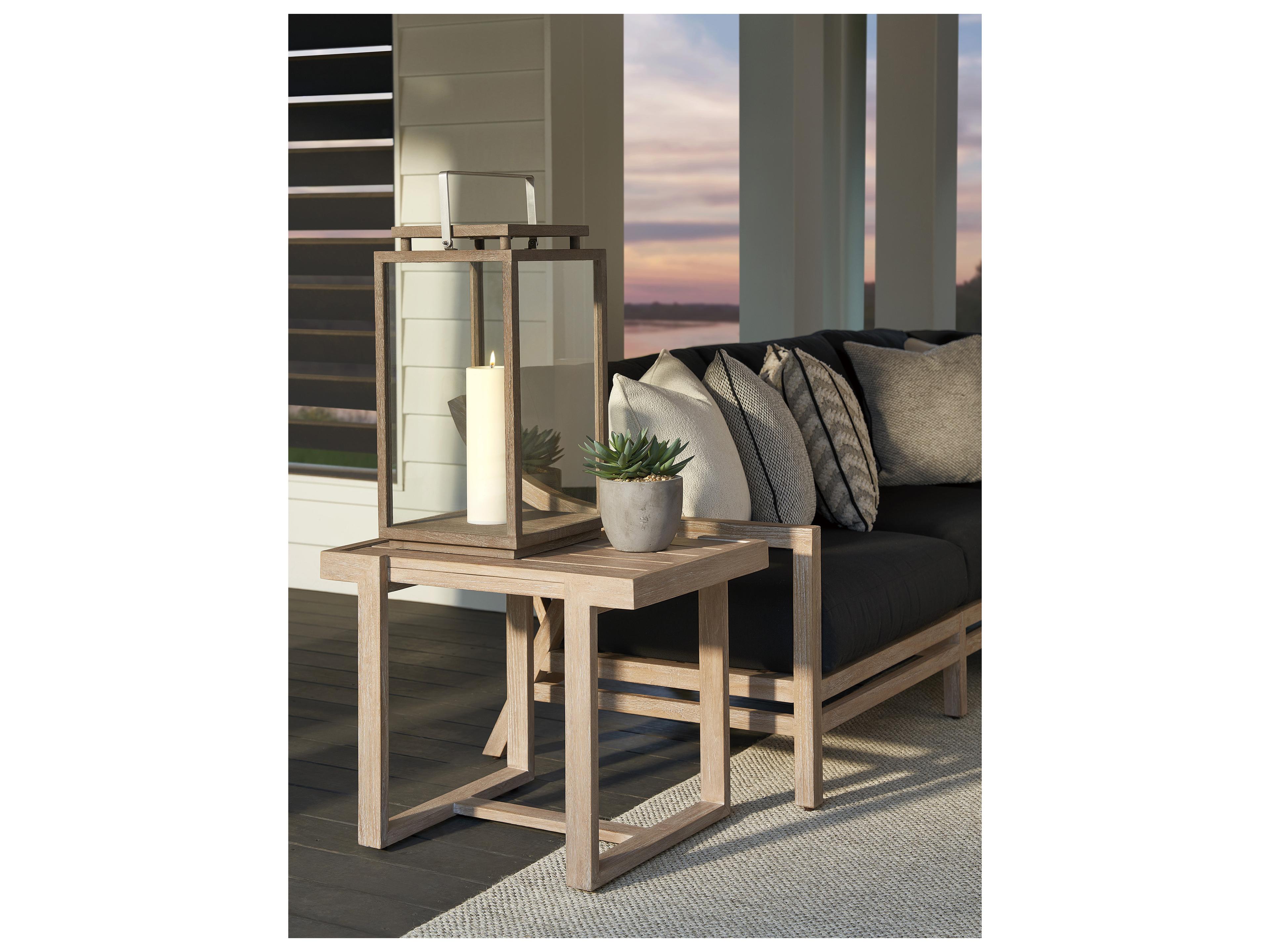 Tommy Bahama Outdoor Stillwater Cove Teak Rectangular End Table