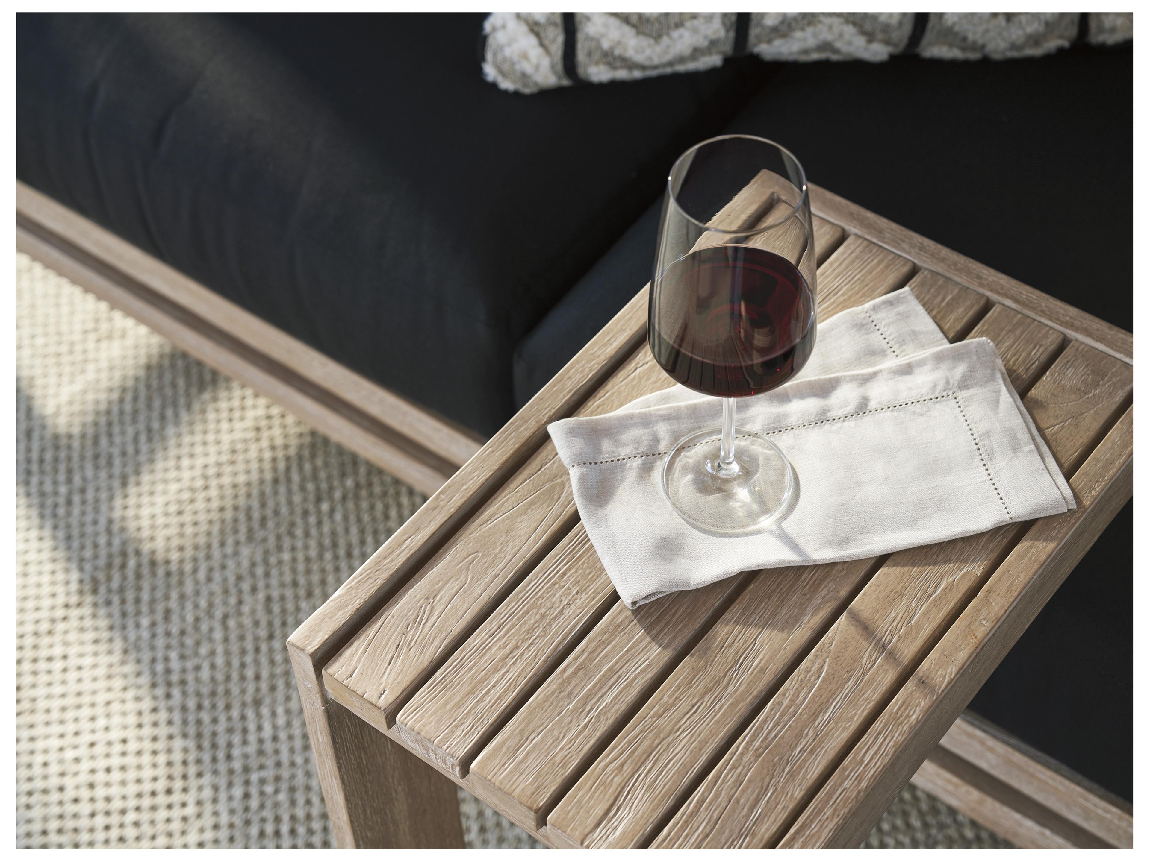 Tommy Bahama Outdoor Stillwater Cove Teak Rectangular Drink Table