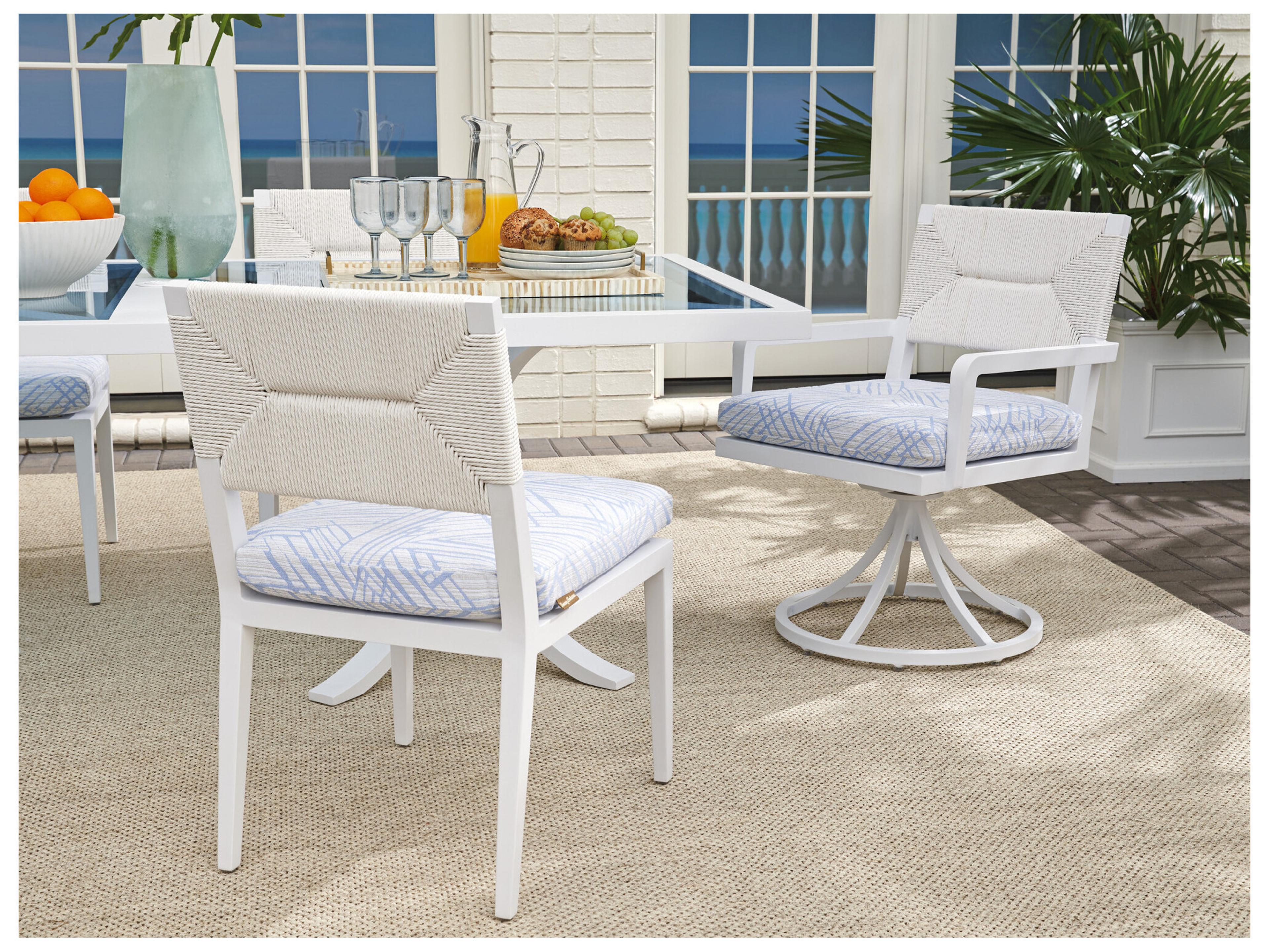 Tommy Bahama Outdoor Old Breeze Promenade Aluminum Wicker Dining Side Chair