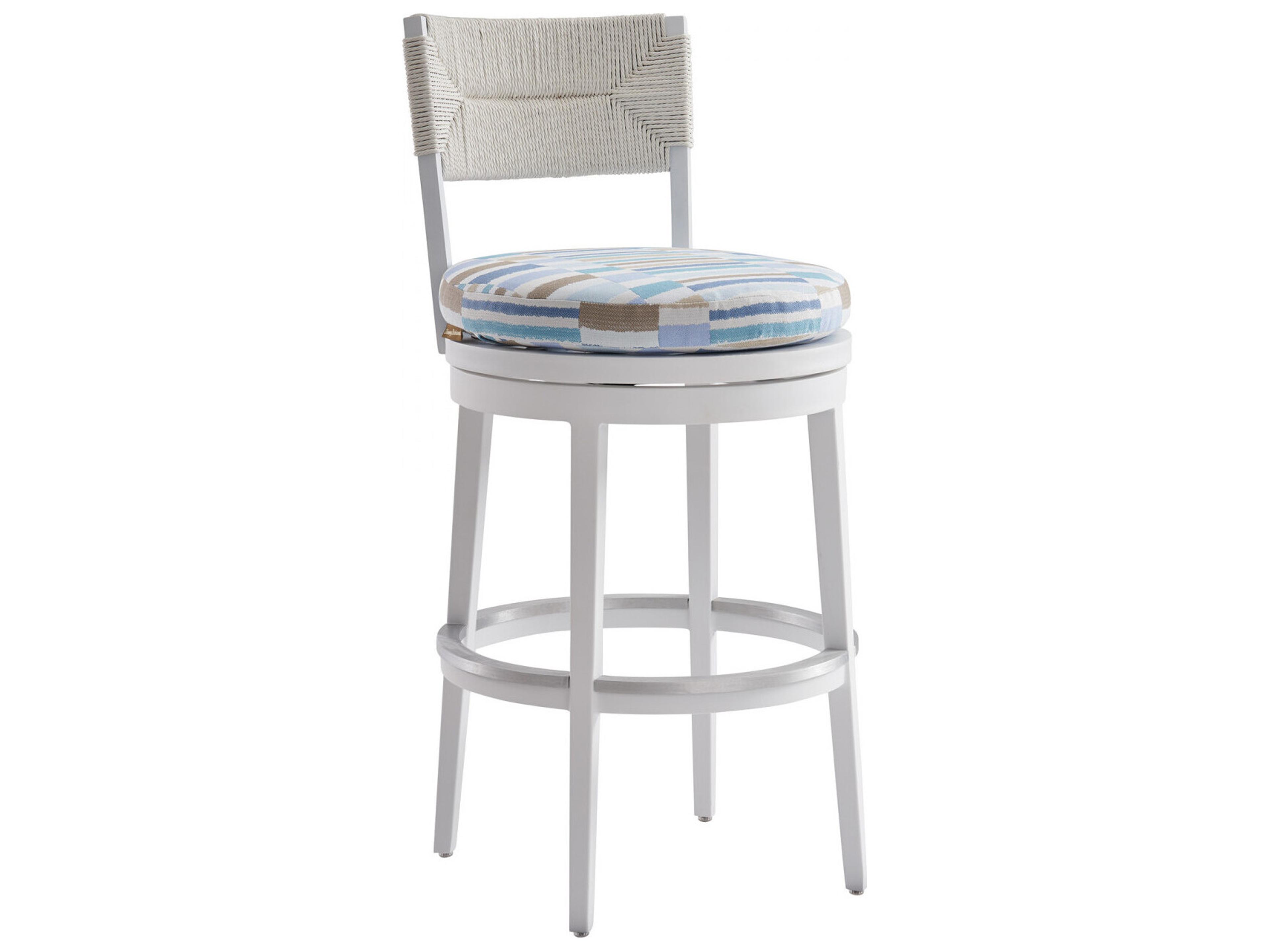 Old Breeze Promenade Aluminum Wicker Swivel Bar Stool