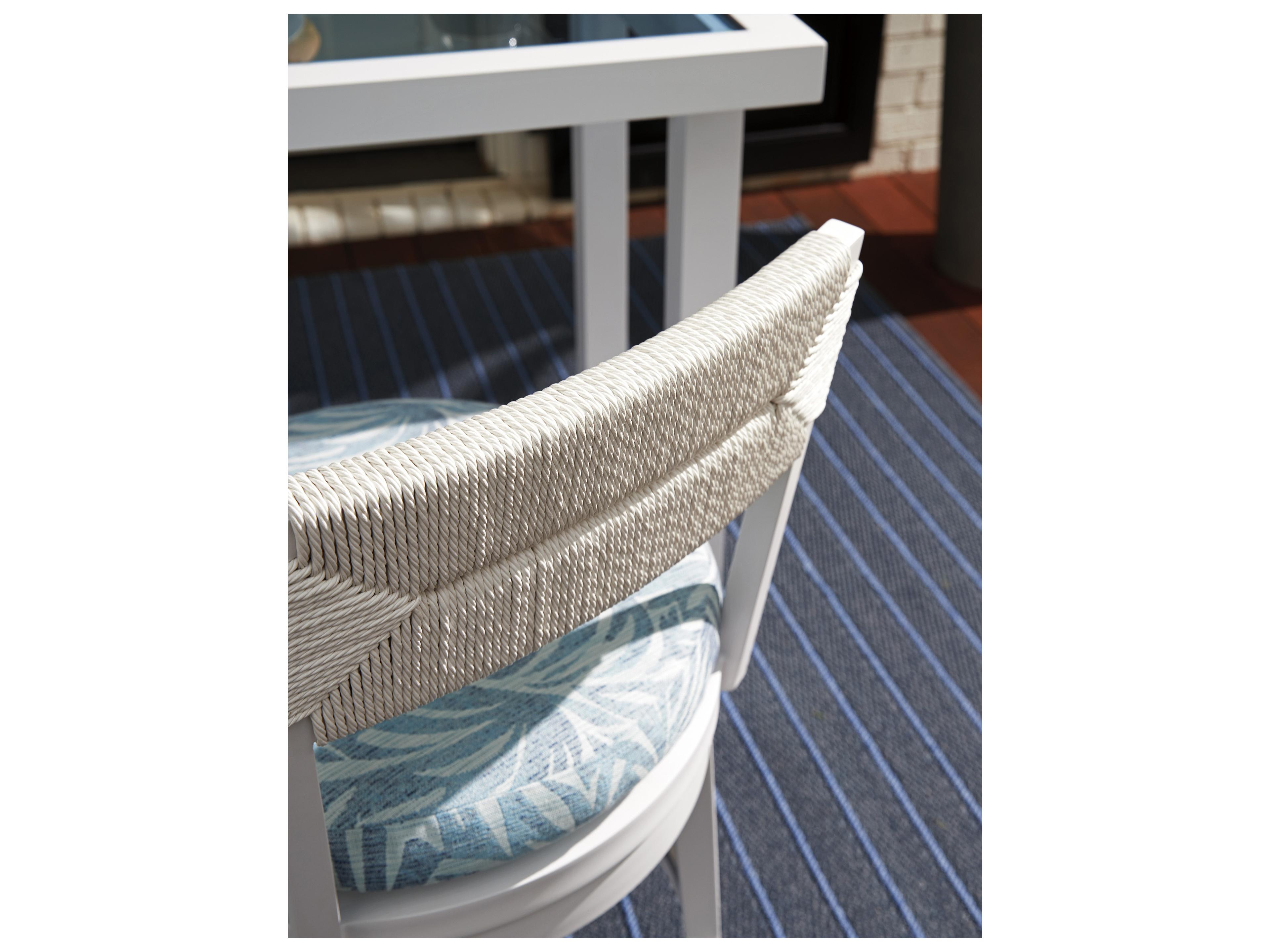 Tommy Bahama Outdoor Ocean Breeze Promenade Aluminum Wicker Swivel Counter Stool