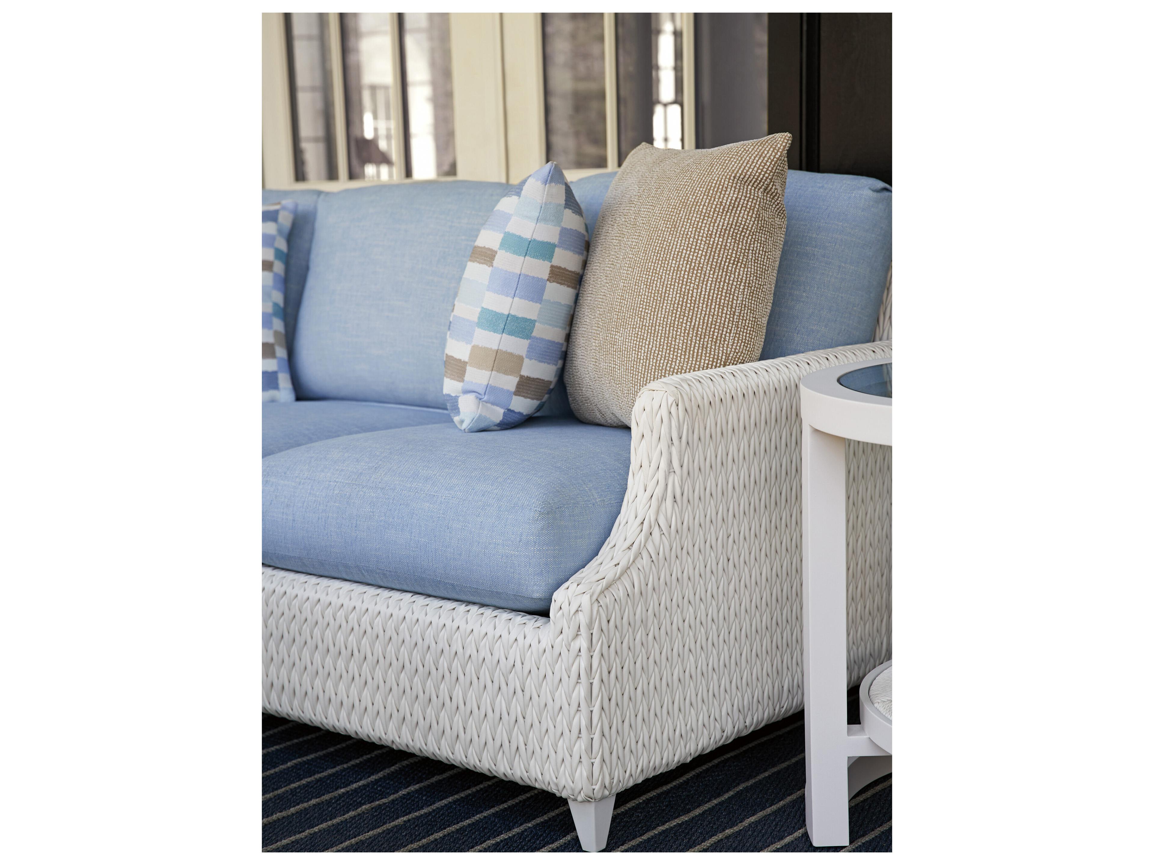 Tommy Bahama Outdoor Old Breeze Promenade Aluminum Wicker Sofa