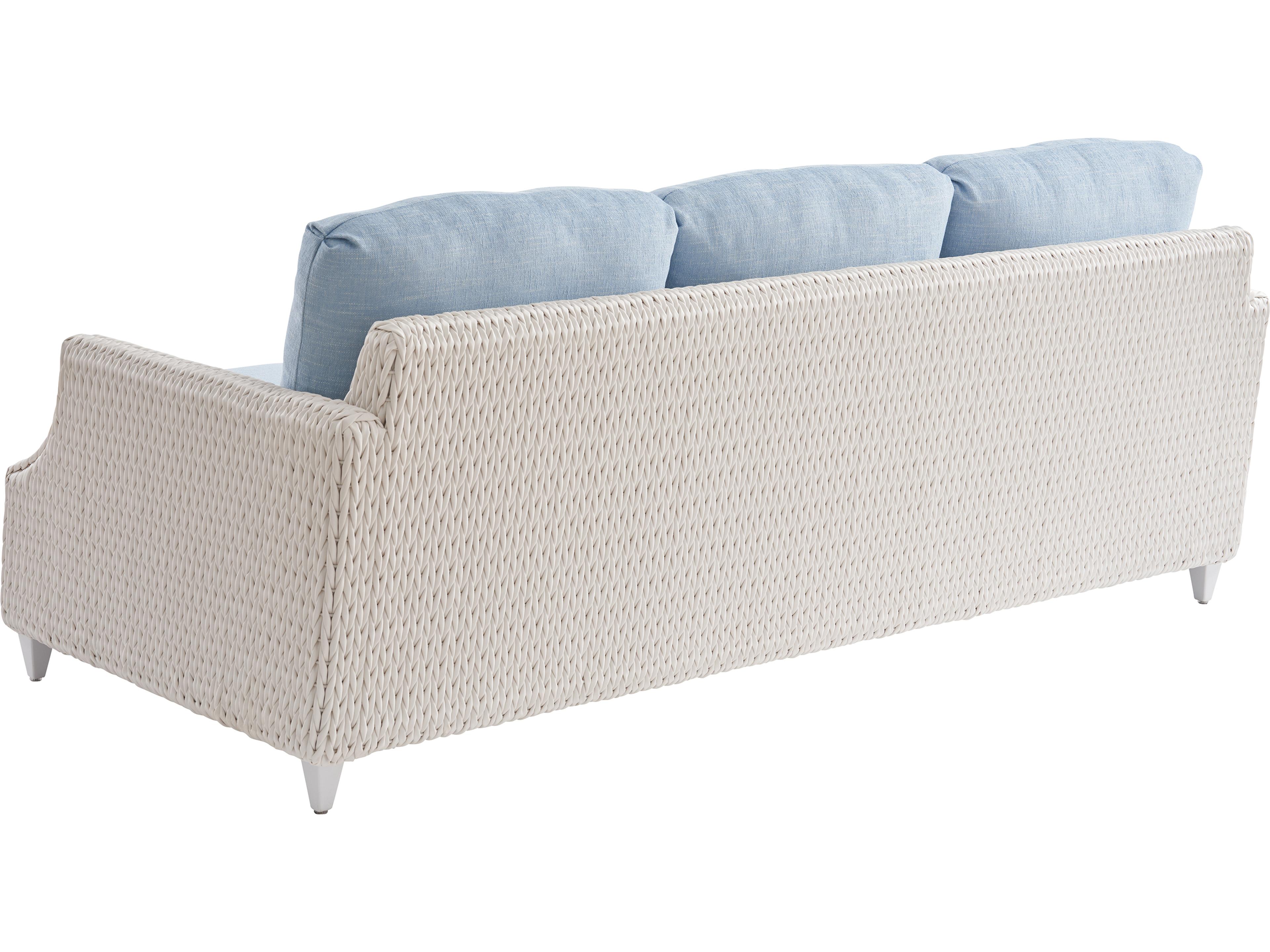 Tommy Bahama Outdoor Ocean Breeze Promenade Aluminum Wicker Sofa