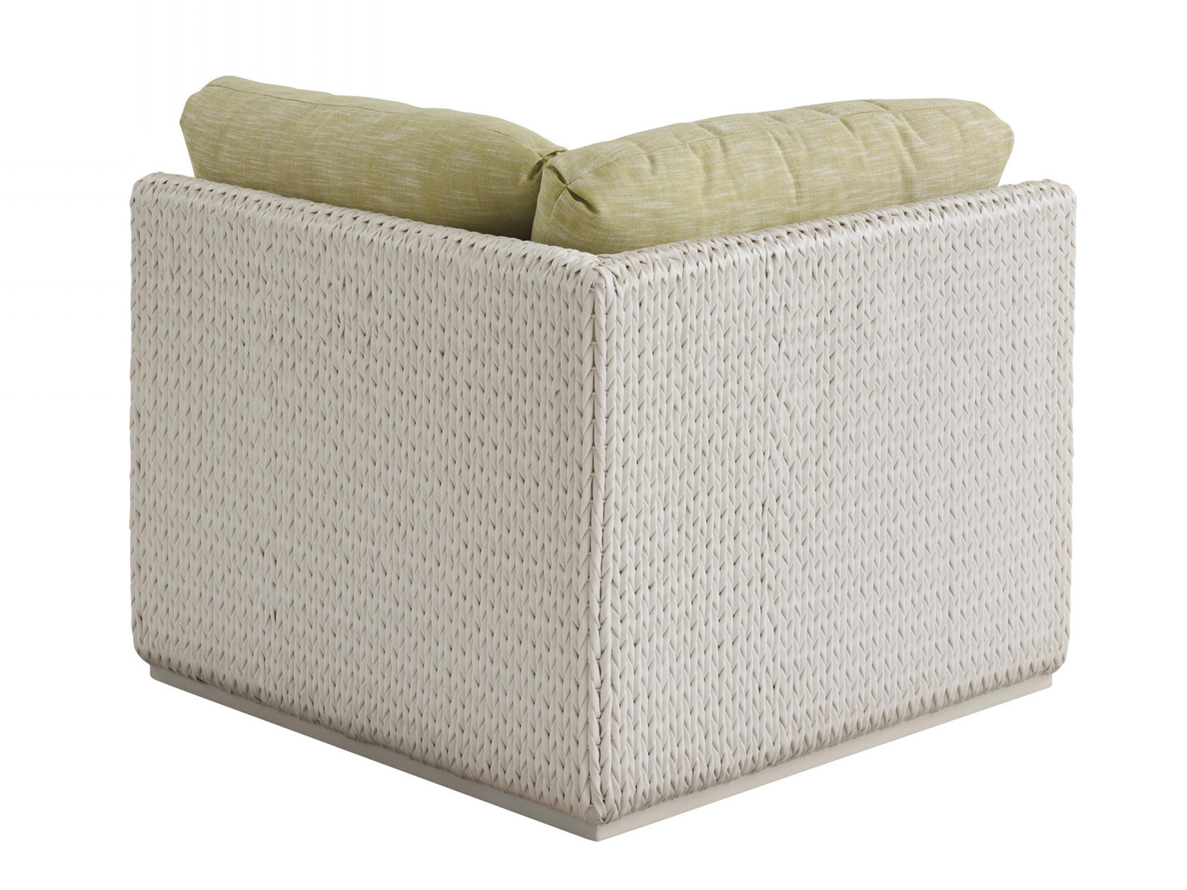 Tommy Bahama Outdoor Old Breeze Promenade Aluminum Wicker Corner Lounge Chair