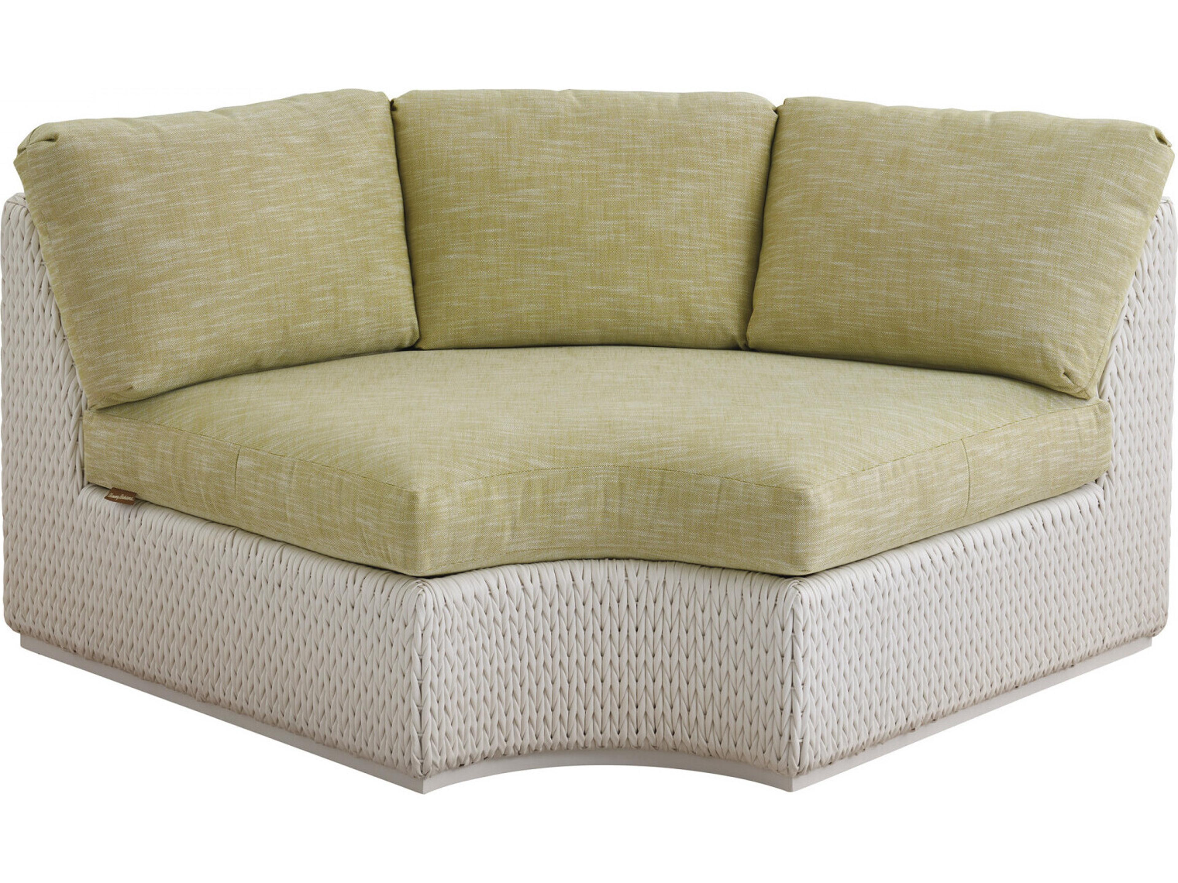 Old Breeze Promenade Aluminum Wicker Corner Wedge Lounge Chair