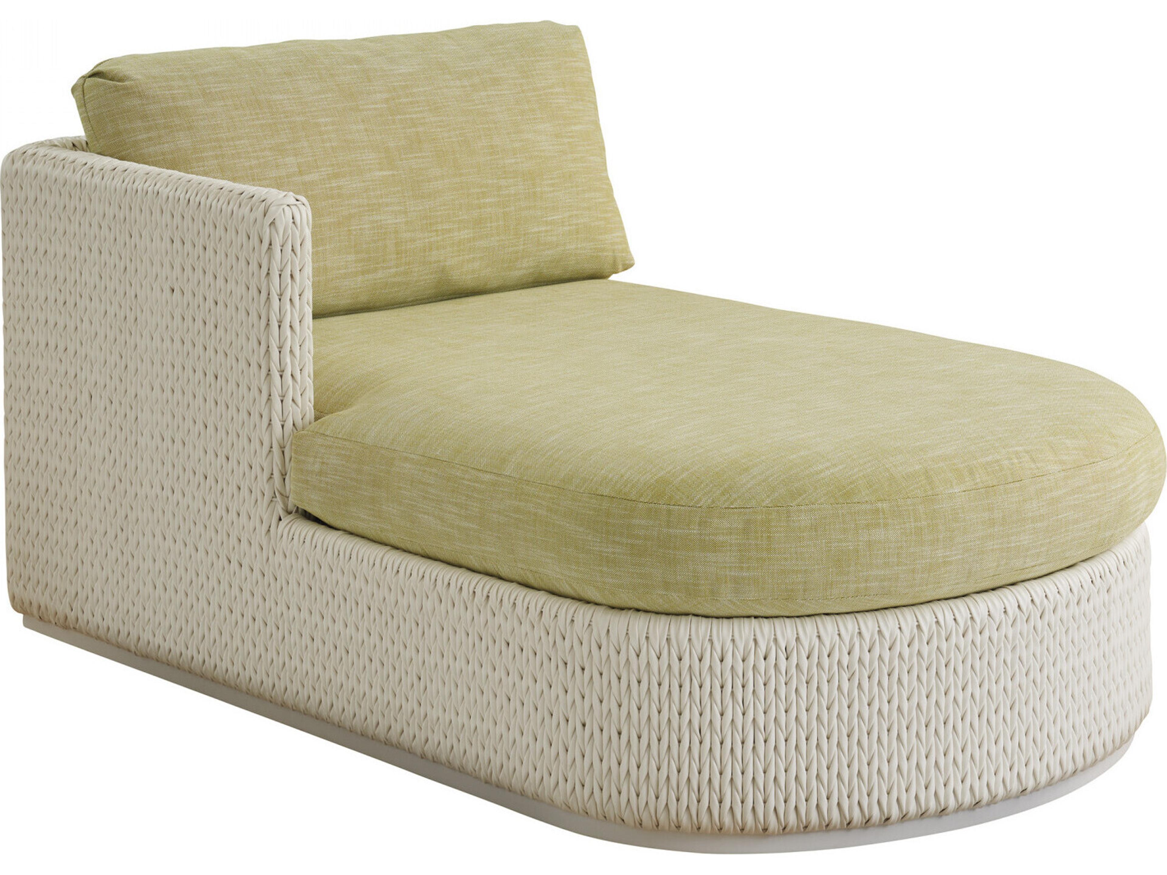 Old Breeze Promenade Aluminum Wicker Left Arm Chaise Lounge