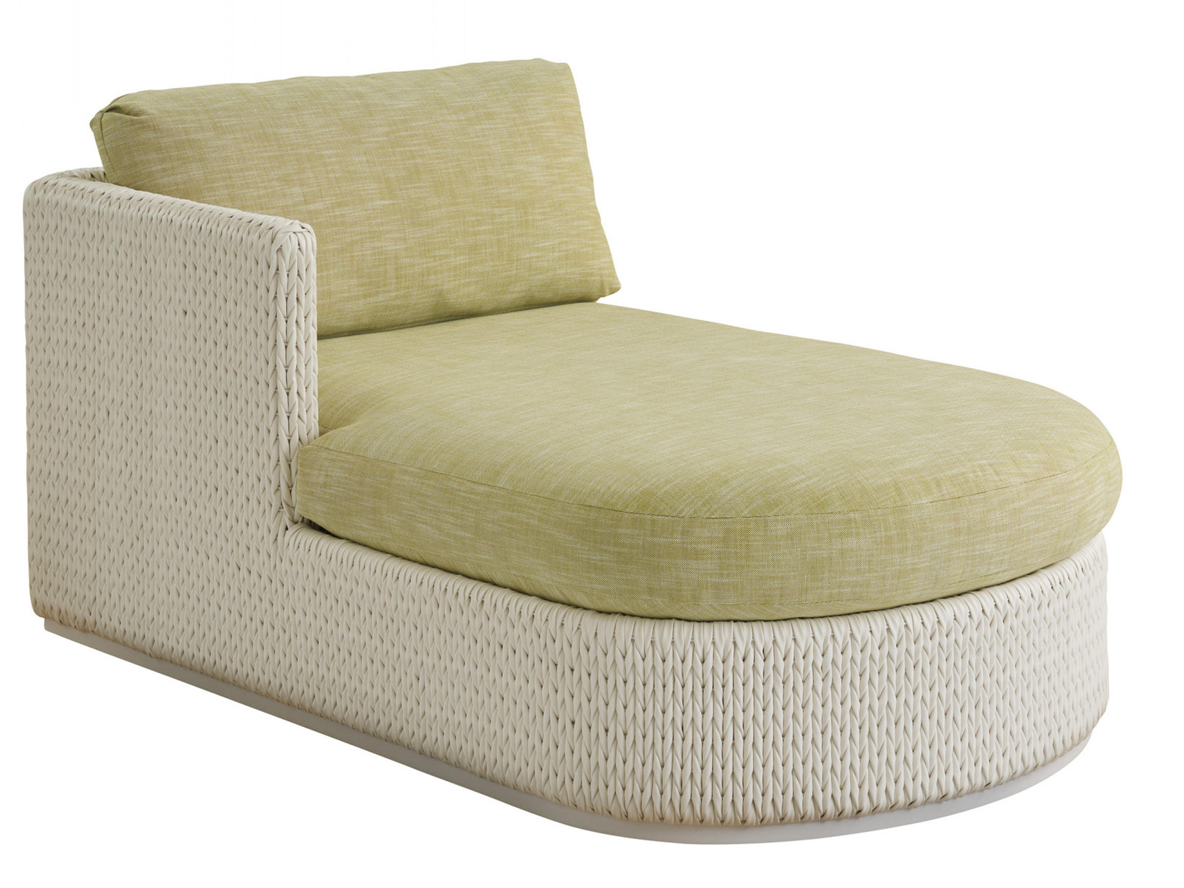 Old Breeze Promenade Aluminum Wicker Left Arm Chaise Lounge