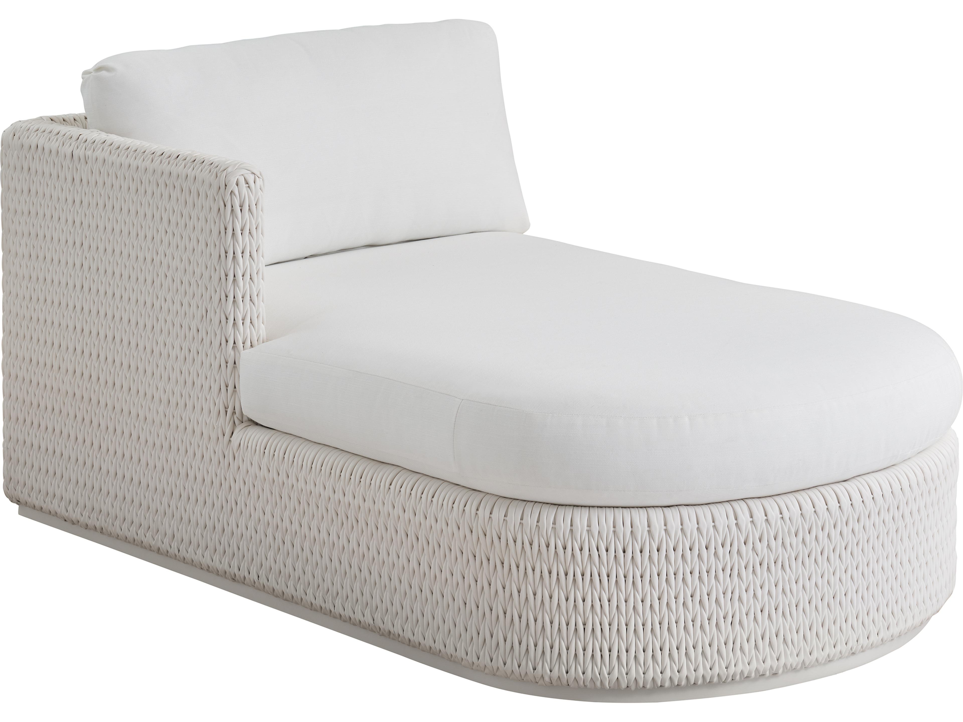 Ocean Breeze Promenade Aluminum Wicker Left Arm Chaise Lounge