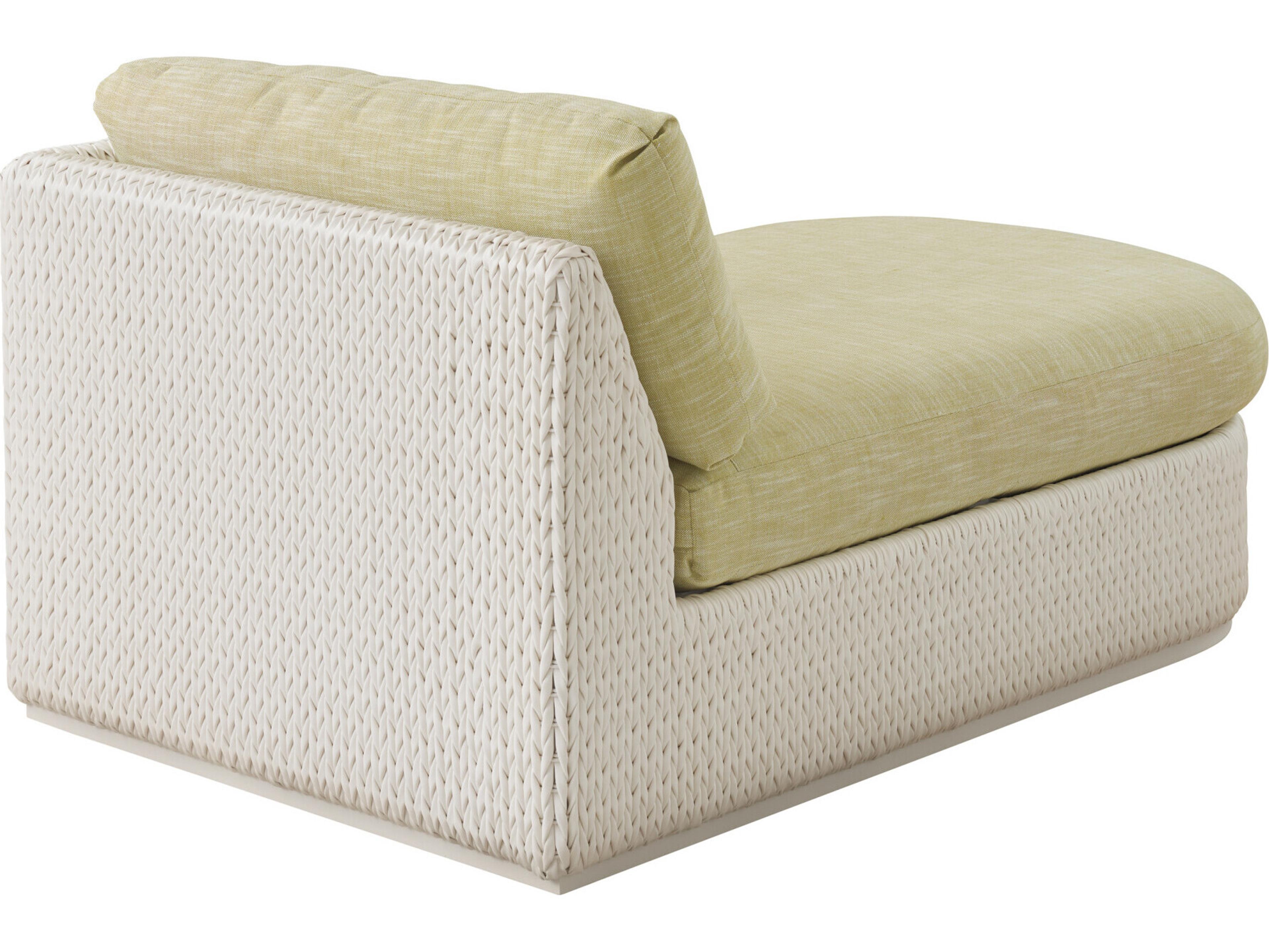 Tommy Bahama Outdoor Old Breeze Promenade Aluminum Wicker Right Arm Chaise Lounge