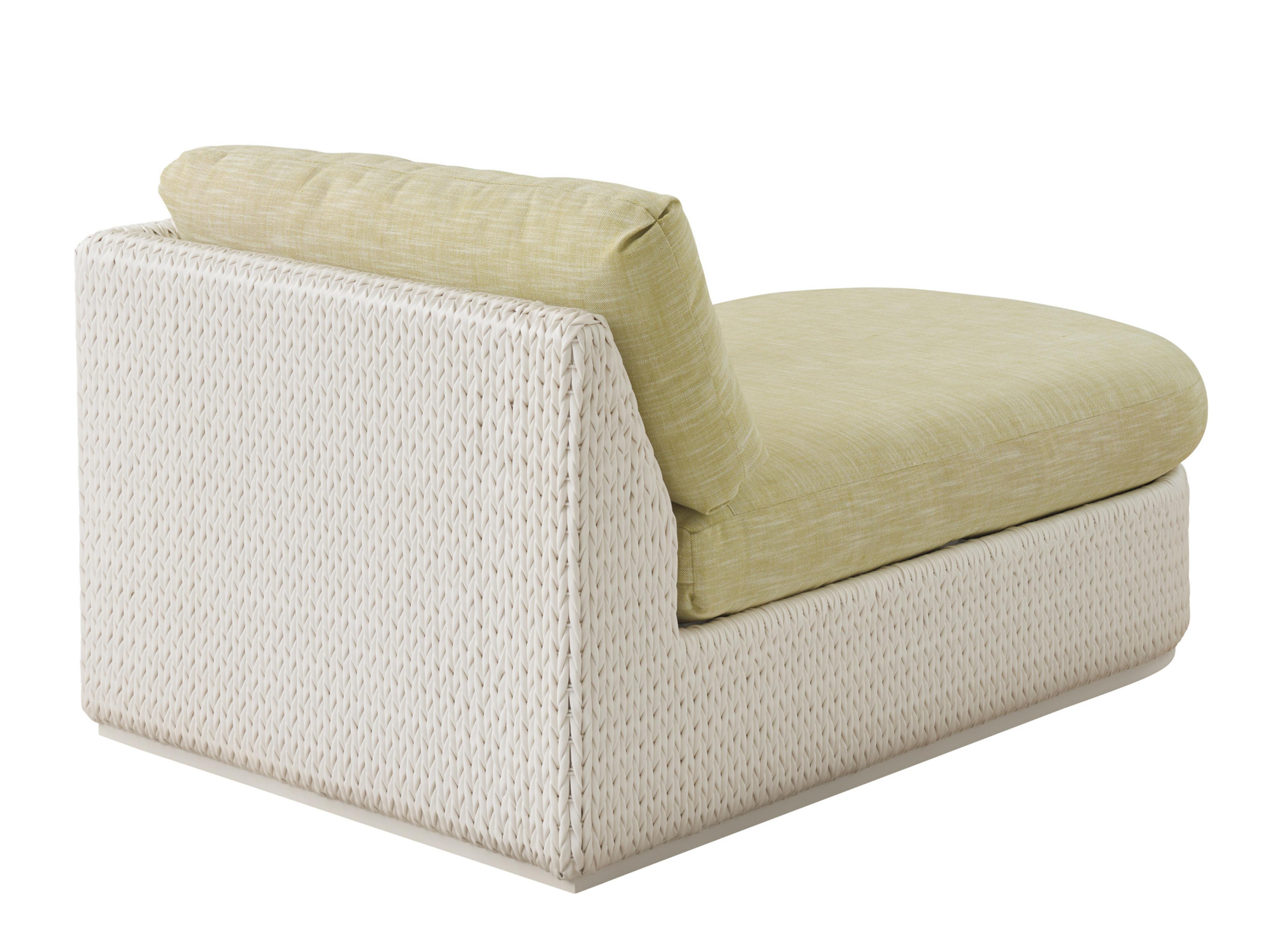 Tommy Bahama Outdoor Old Breeze Promenade Aluminum Wicker Right Arm Chaise Lounge