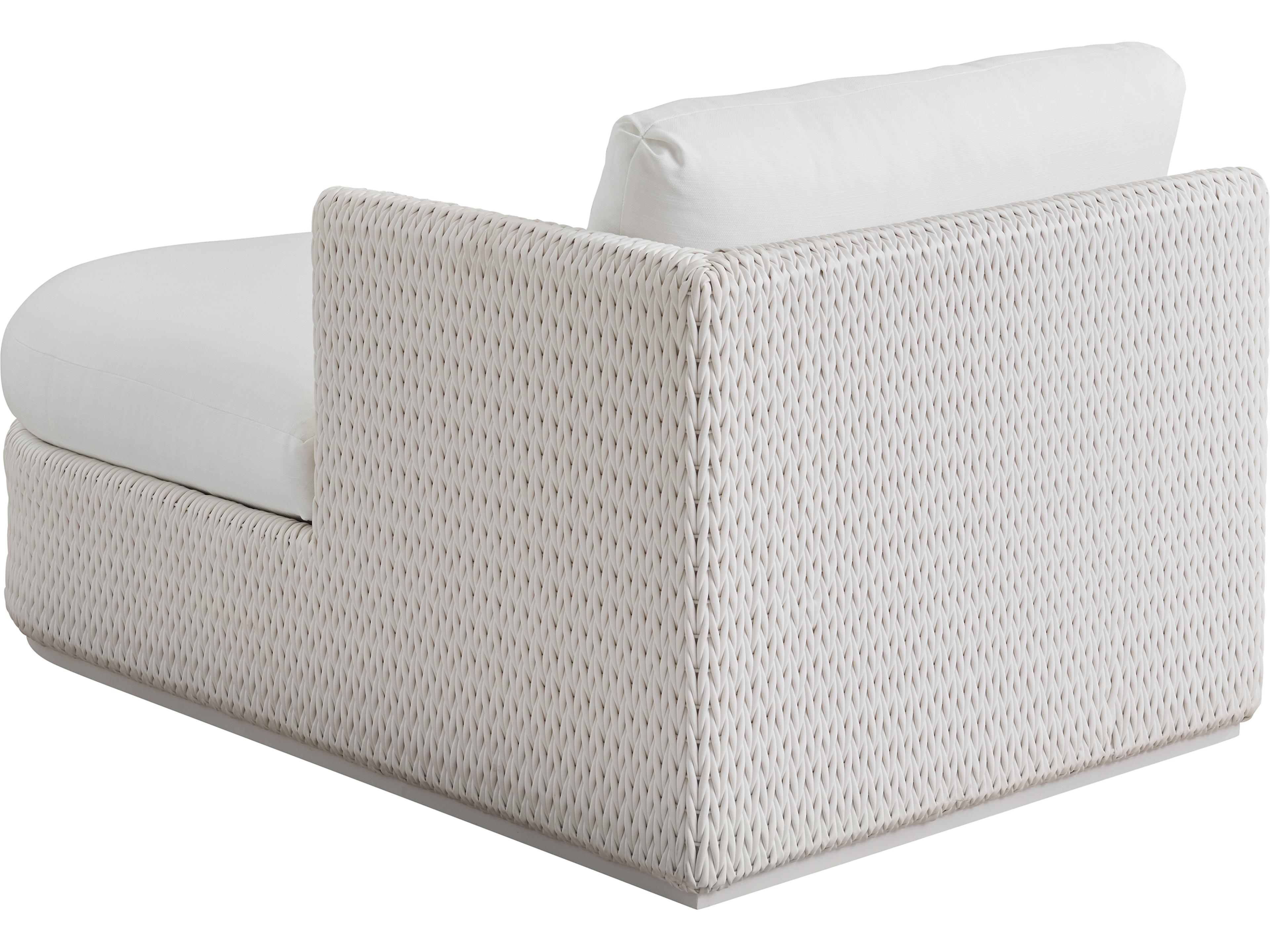 Tommy Bahama Outdoor Ocean Breeze Promenade Aluminum Wicker Right Arm Chaise Lounge