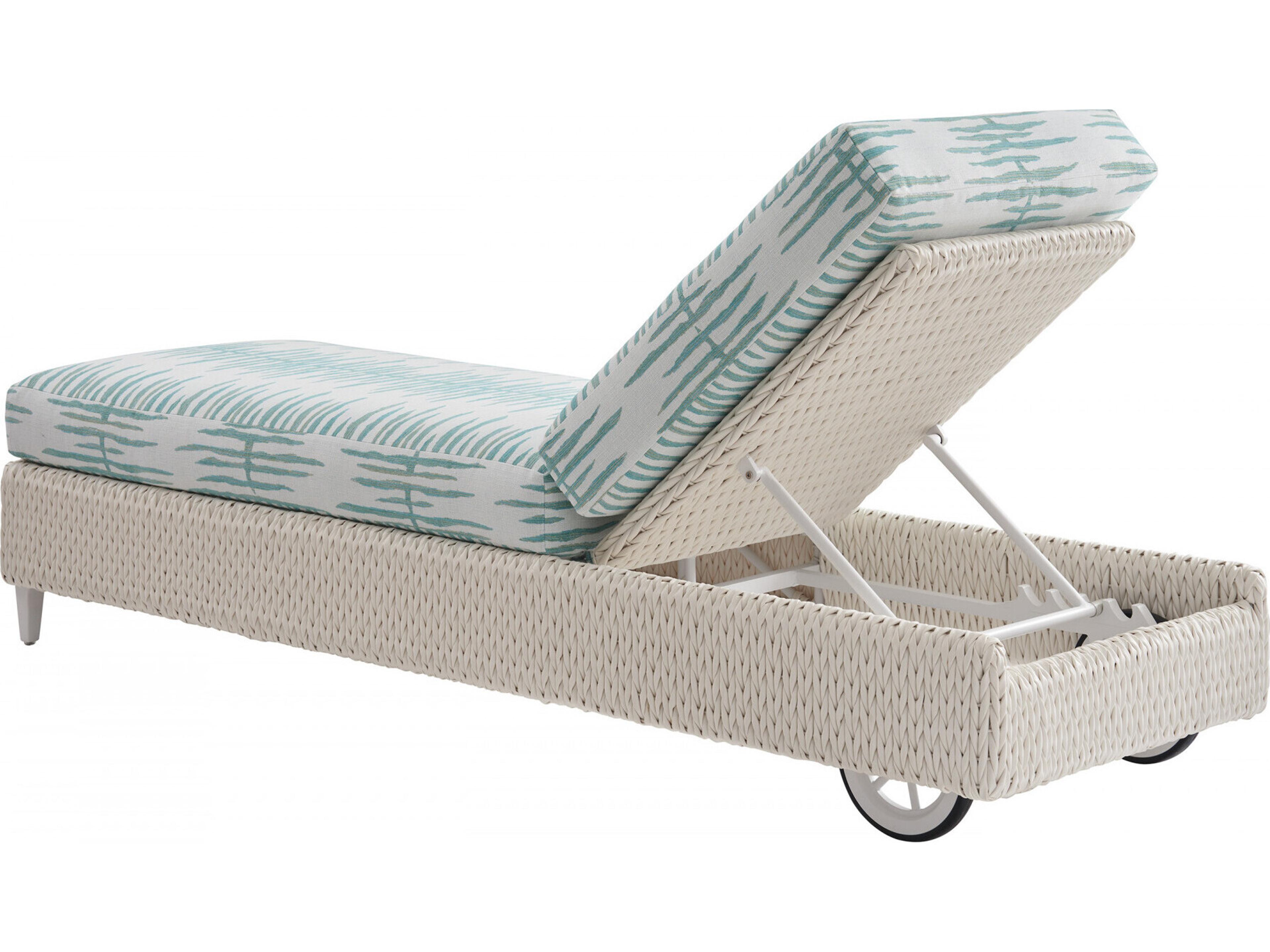 Tommy Bahama Outdoor Old Breeze Promenade Aluminum Wicker Chaise Lounge