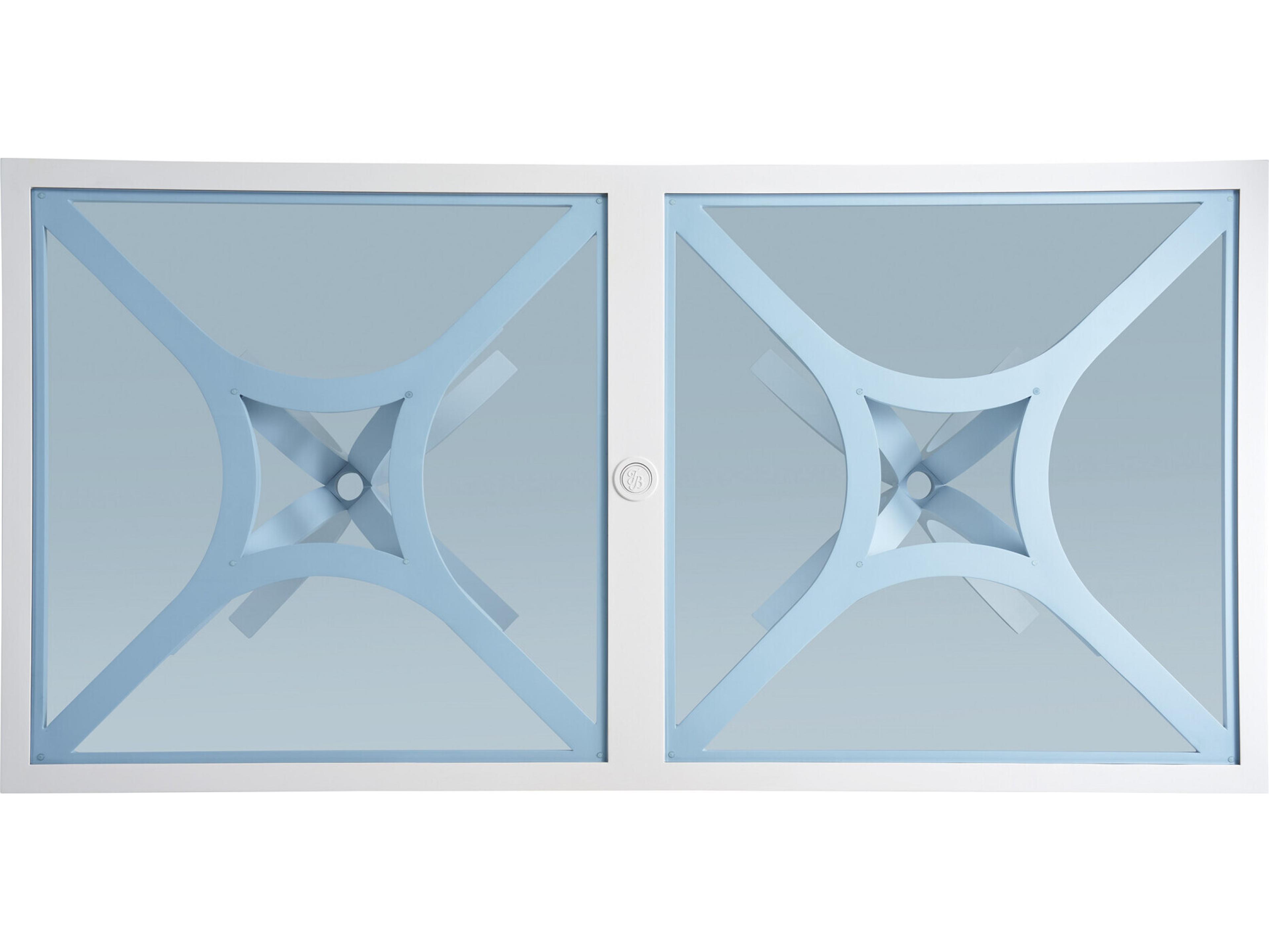 Tommy Bahama Outdoor Old Breeze Promenade Aluminum Pearl White Table Base for Rectangular Dining Table