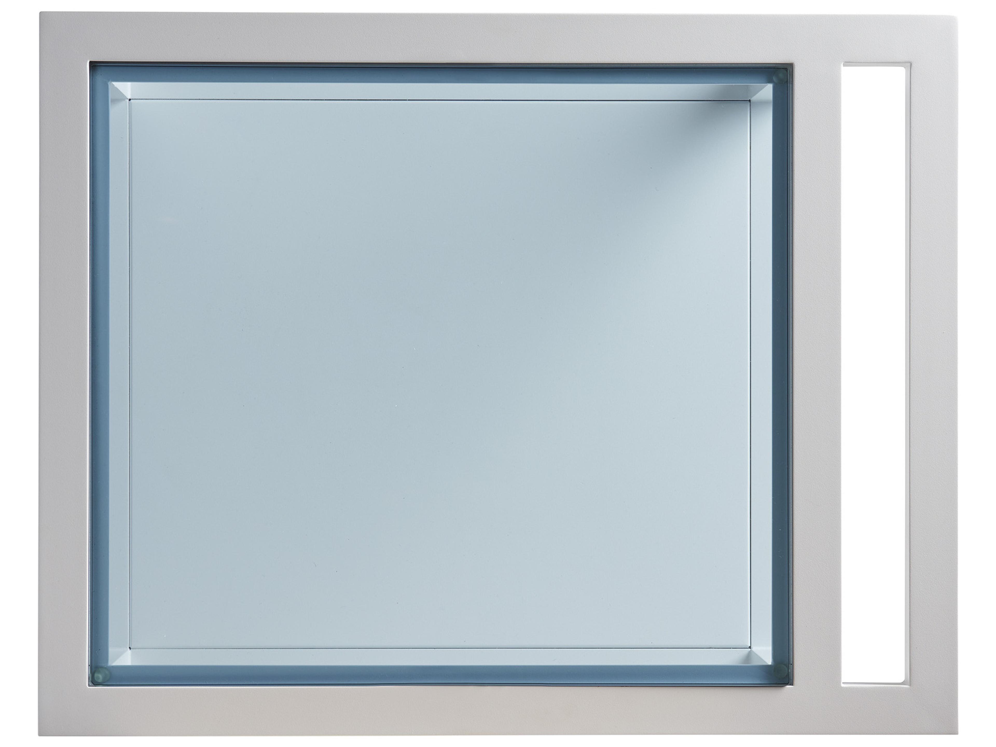 Tommy Bahama Outdoor Ocean Breeze Promenade Aluminum Rectangular Glass Top Serving End Table