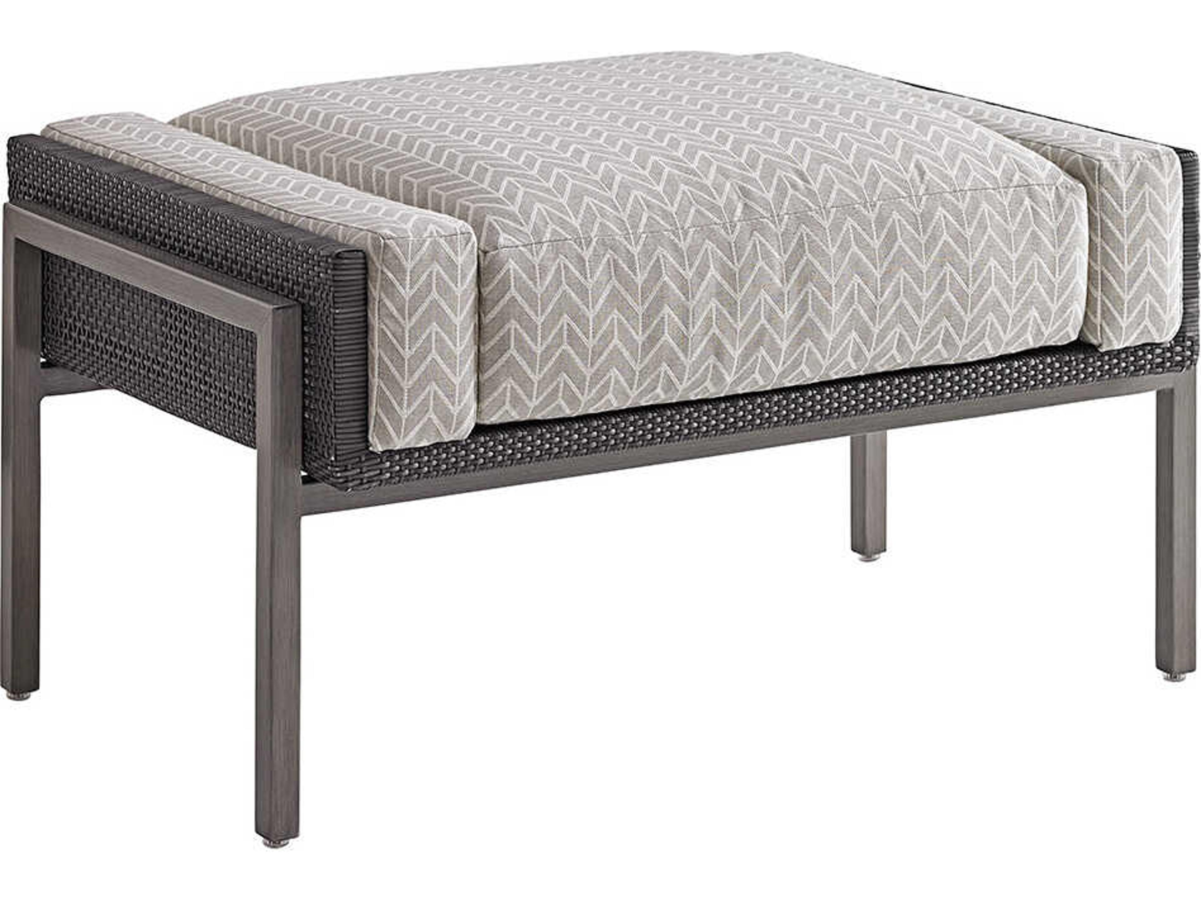 Del Mar Cast Aluminum Ottoman