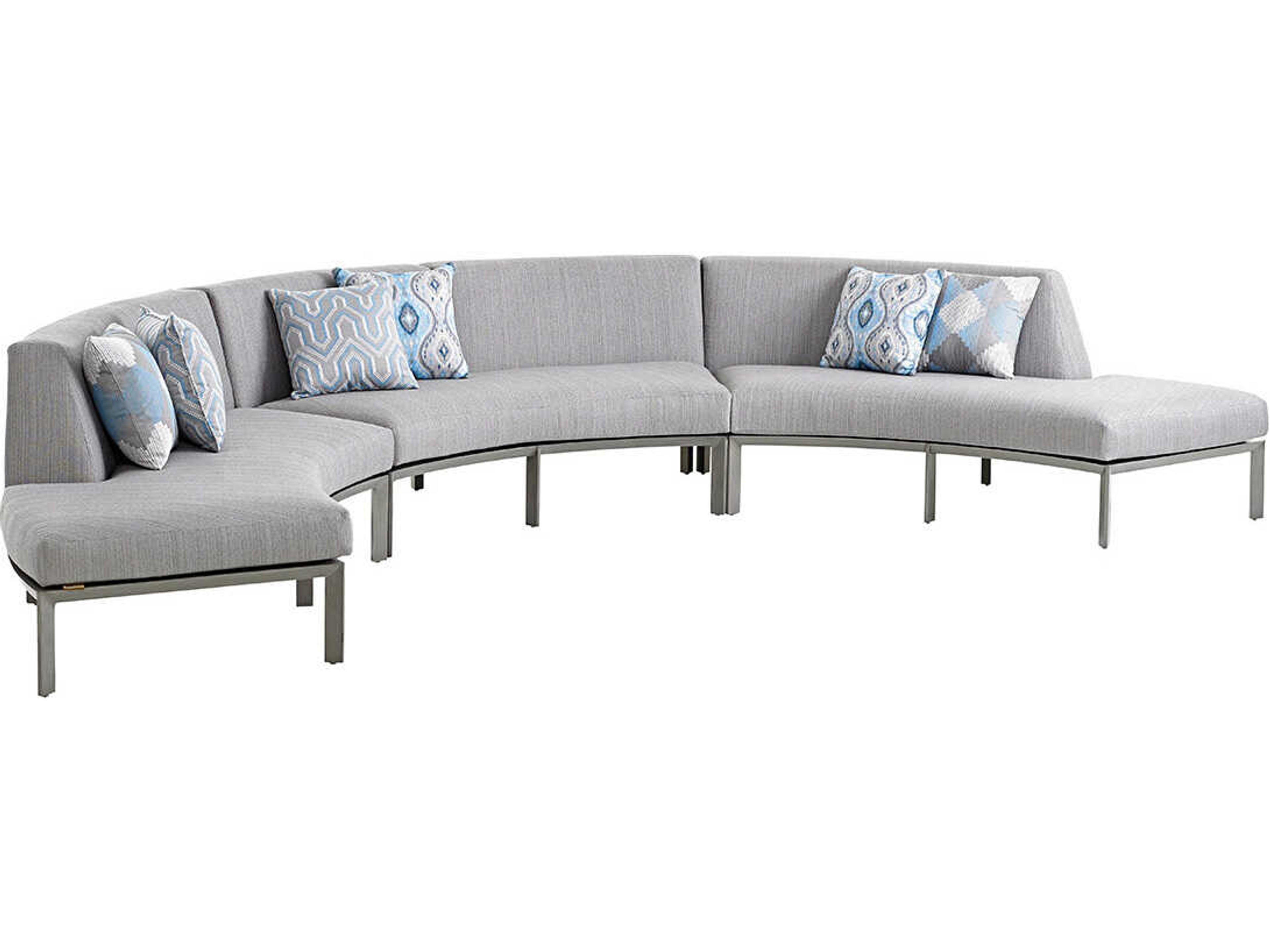 Del Mar Cast Aluminum Sectional Lounge Set