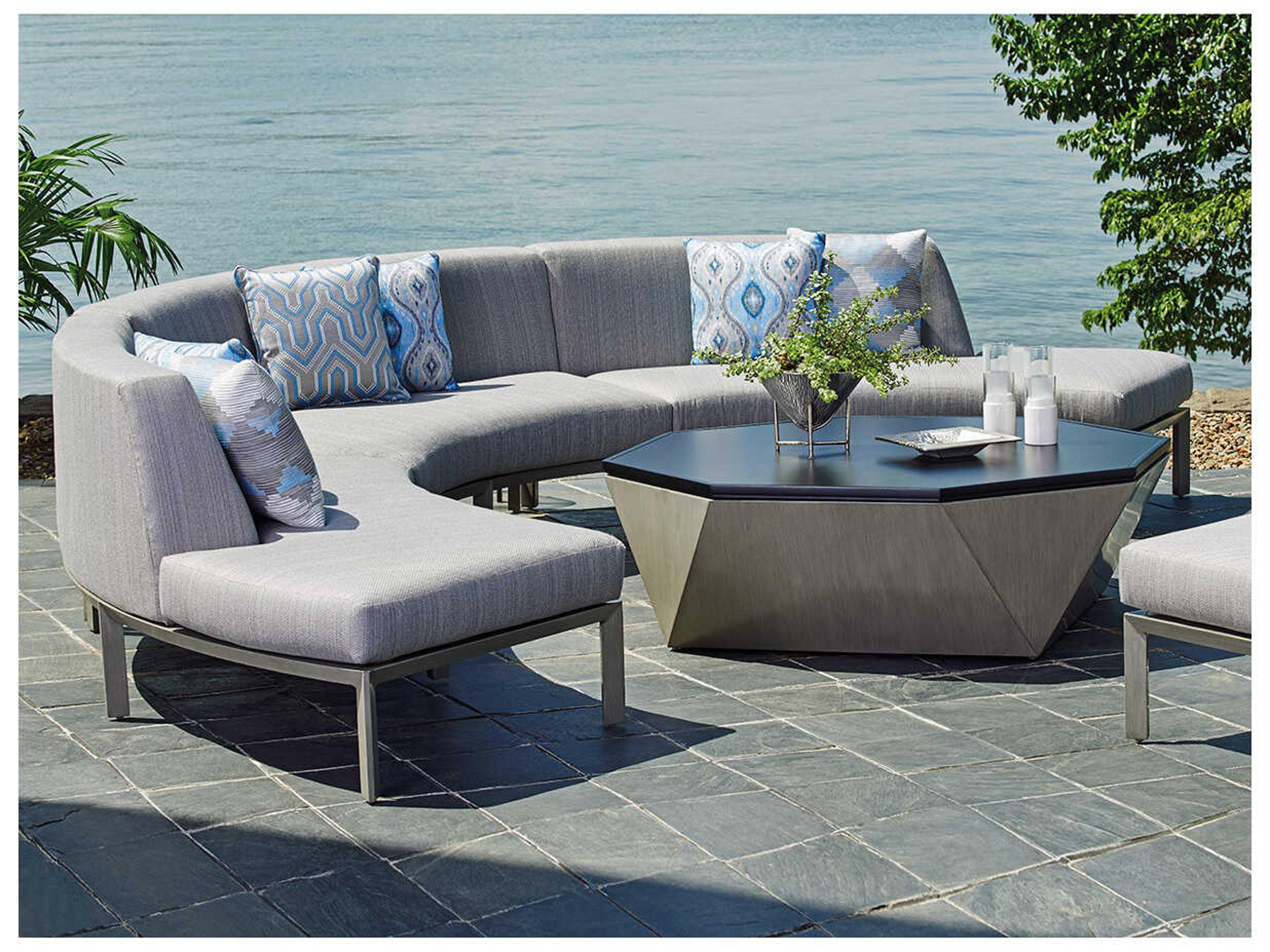 Tommy Bahama Outdoor Del Mar Cast Aluminum Sectional Lounge Set