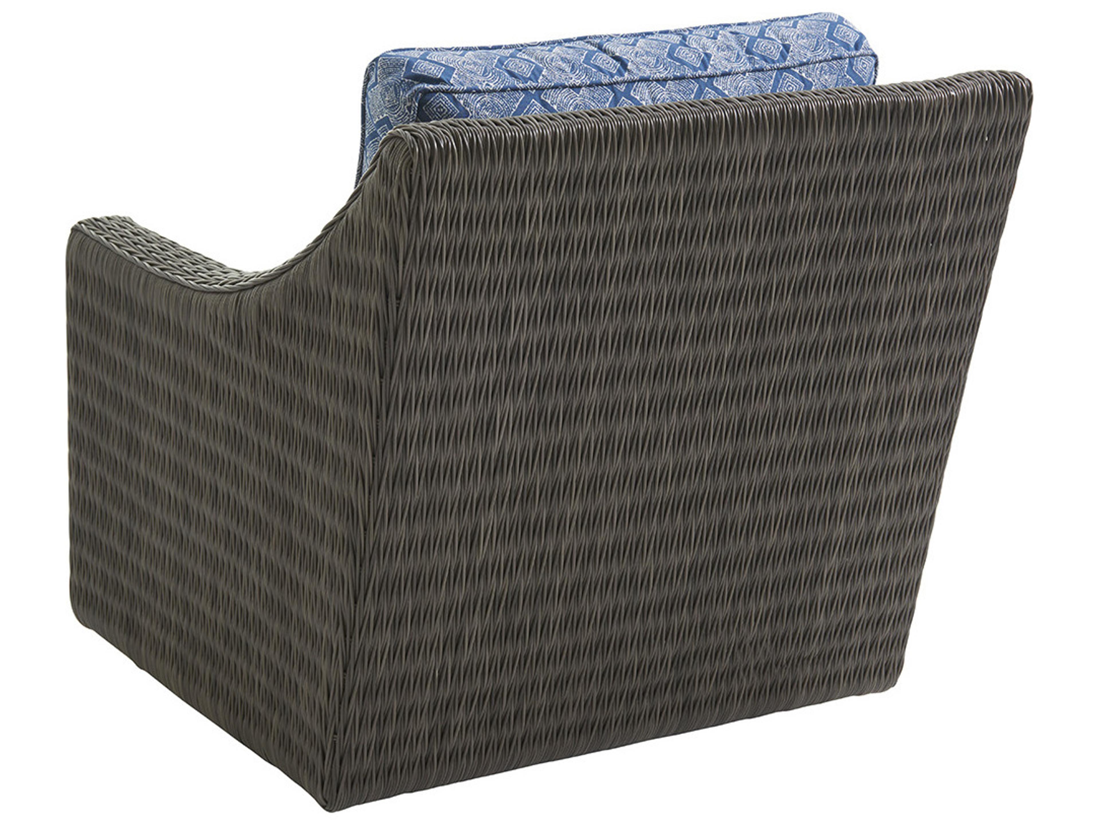 Tommy Bahama Outdoor Cypress Point Ocean Terrace Wicker Swivel Glider Lounge Chair