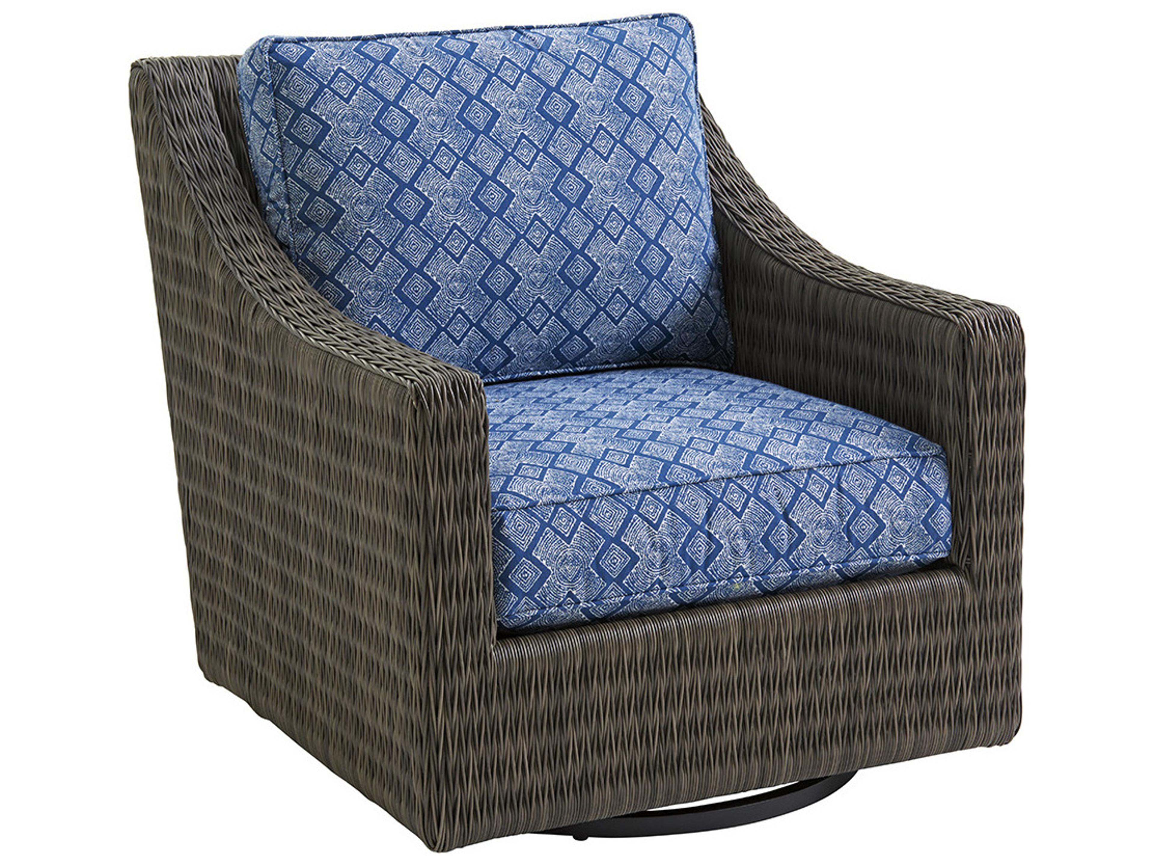Cypress Point Ocean Terrace Wicker Swivel Glider Lounge Chair